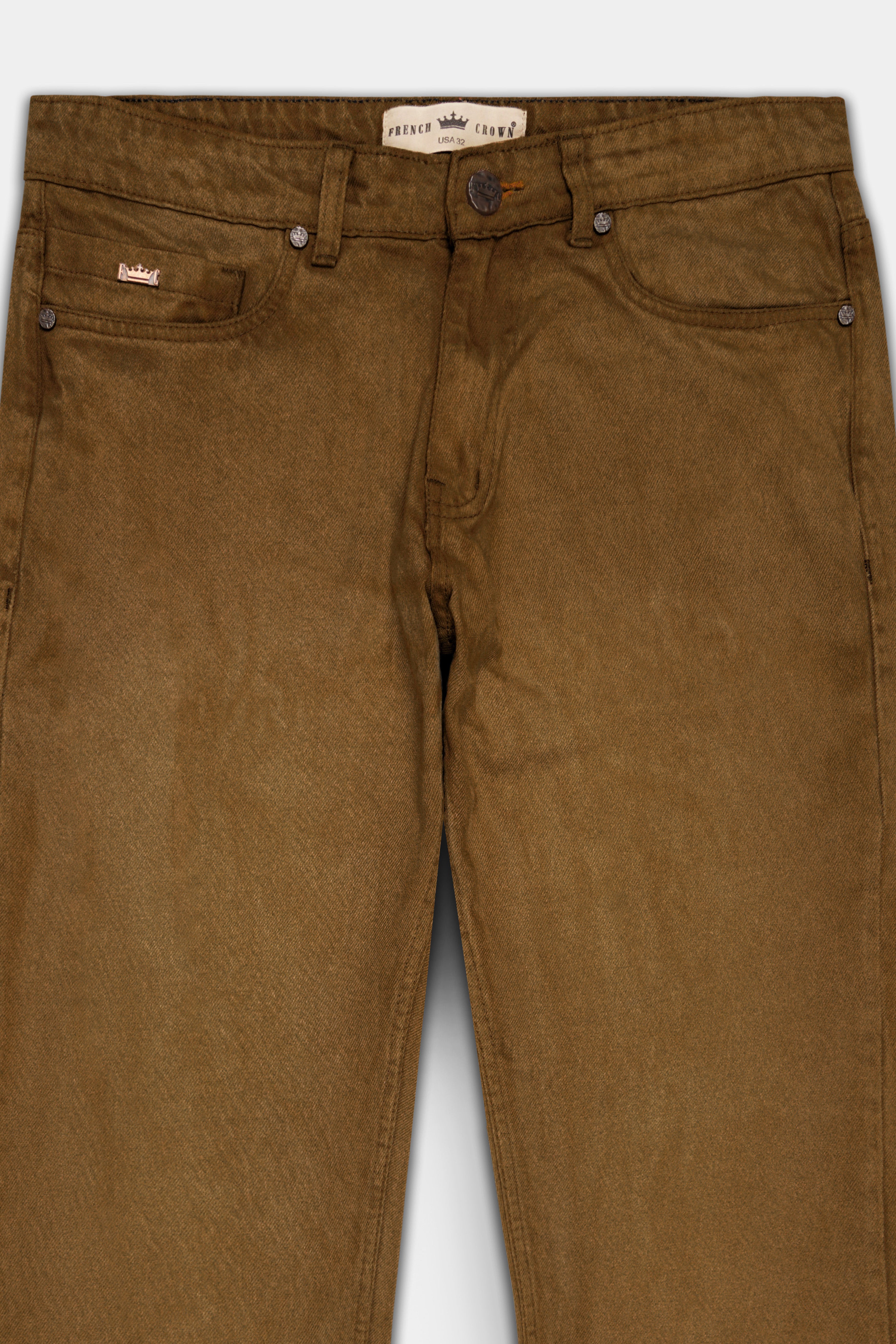 Clay Creek Brown Rinse Wash Denim