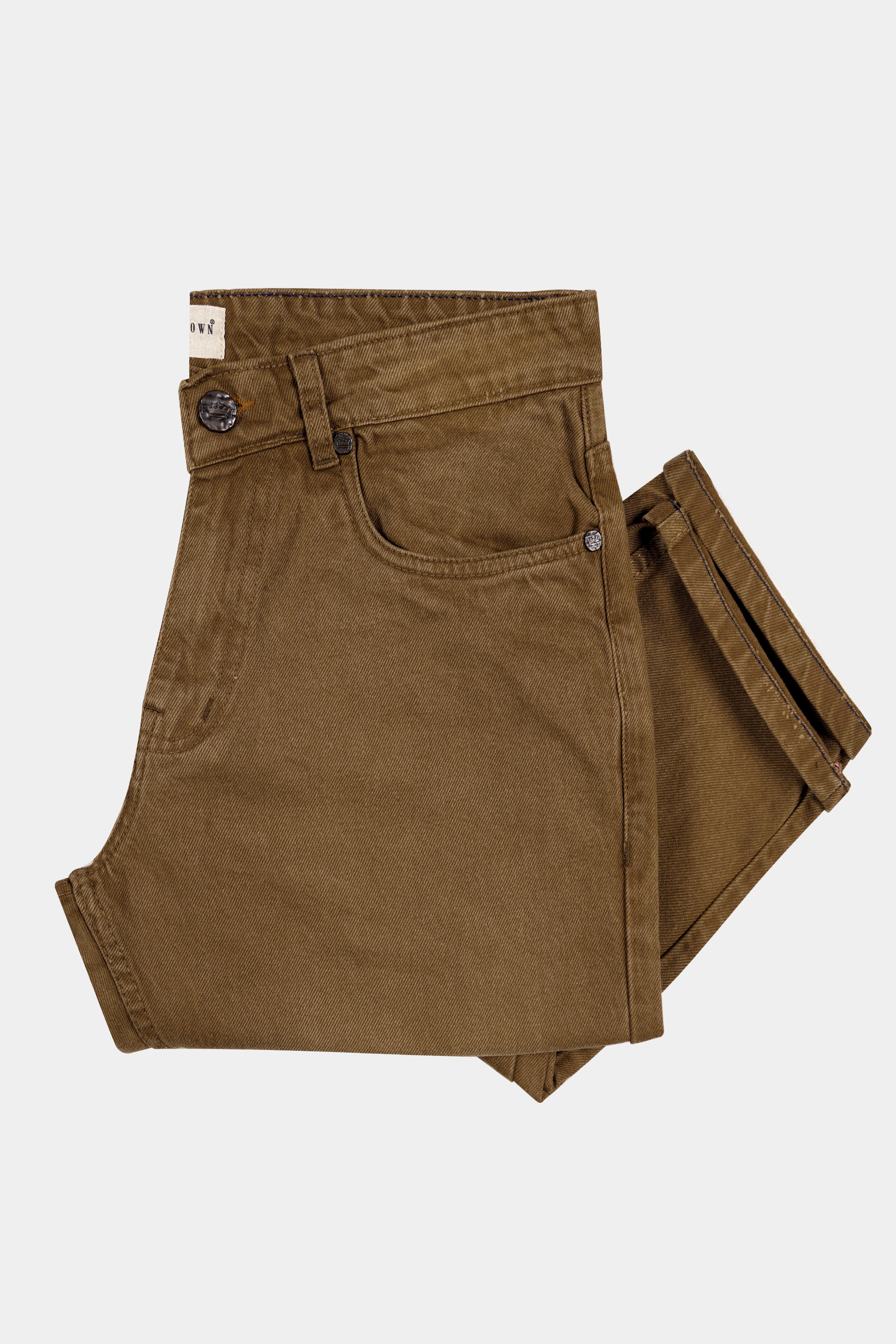 Clay Creek Brown Rinse Wash Denim