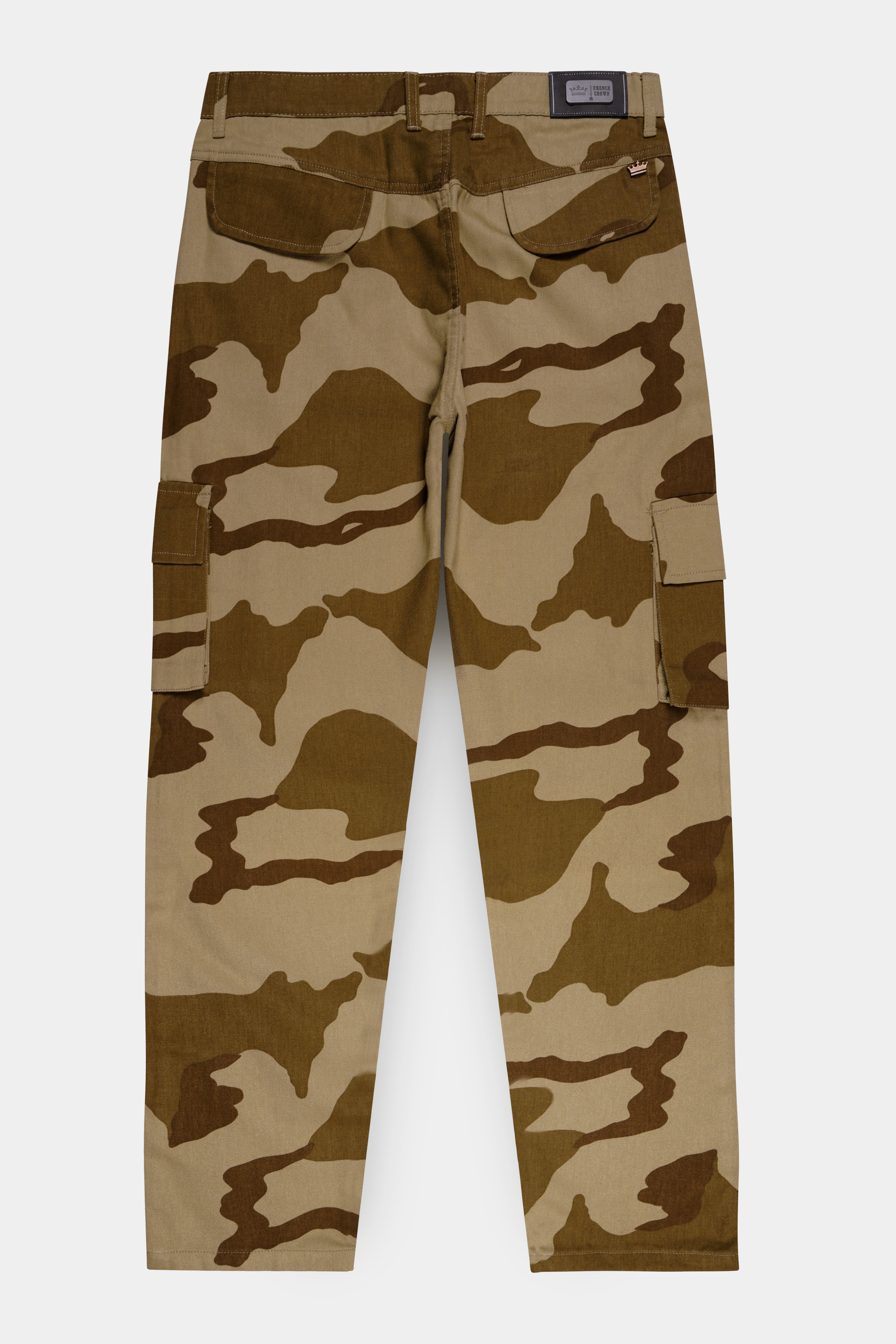 Sandrift Brown and Otter Dark Brown Camouflage Cargo Pant
