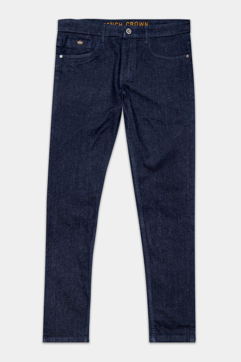 Mirage Blue Slim Fit Mid-Rise Clean Look Stretchable Denim