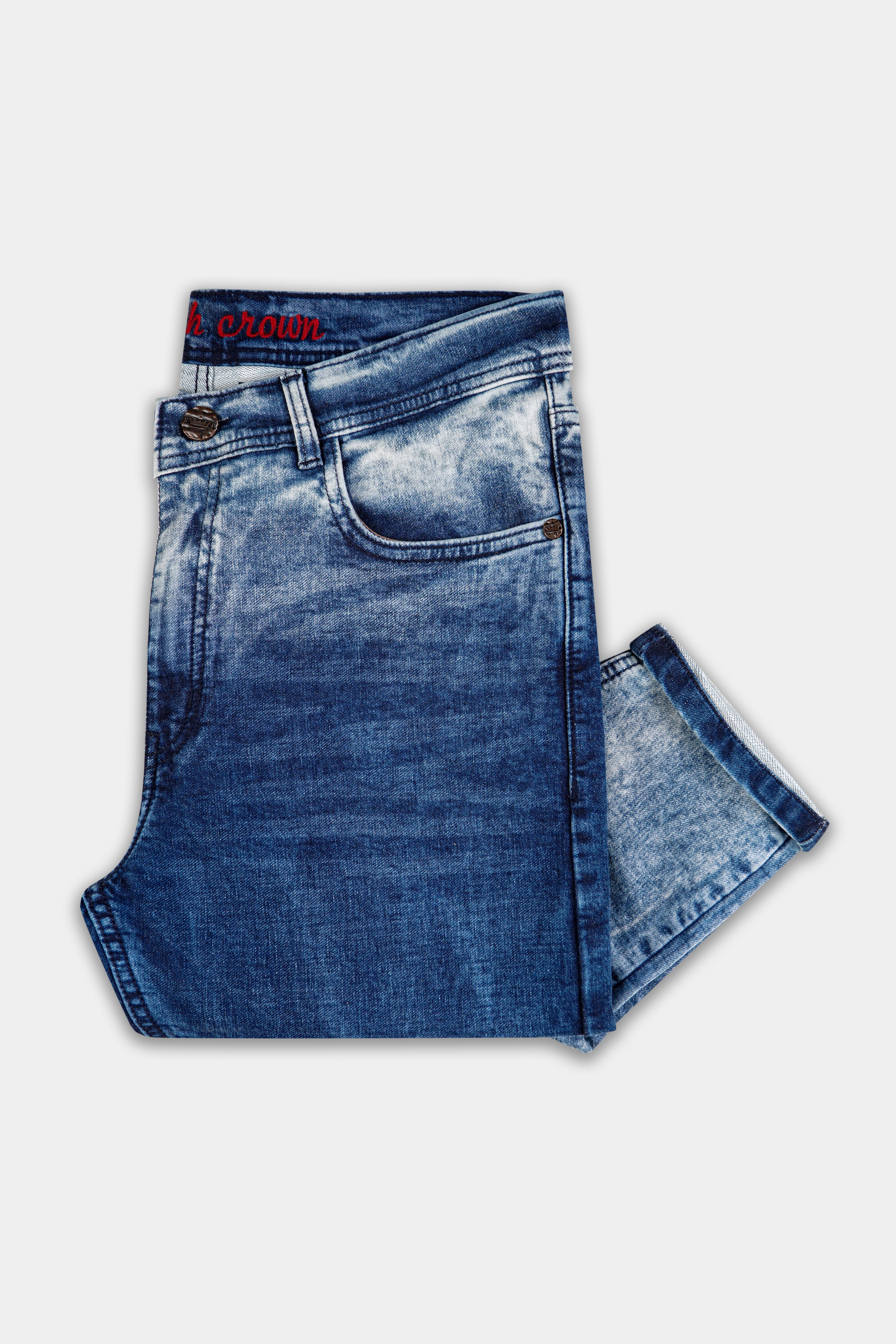 Astronaut Blue Mid Wash Stretchable Denim