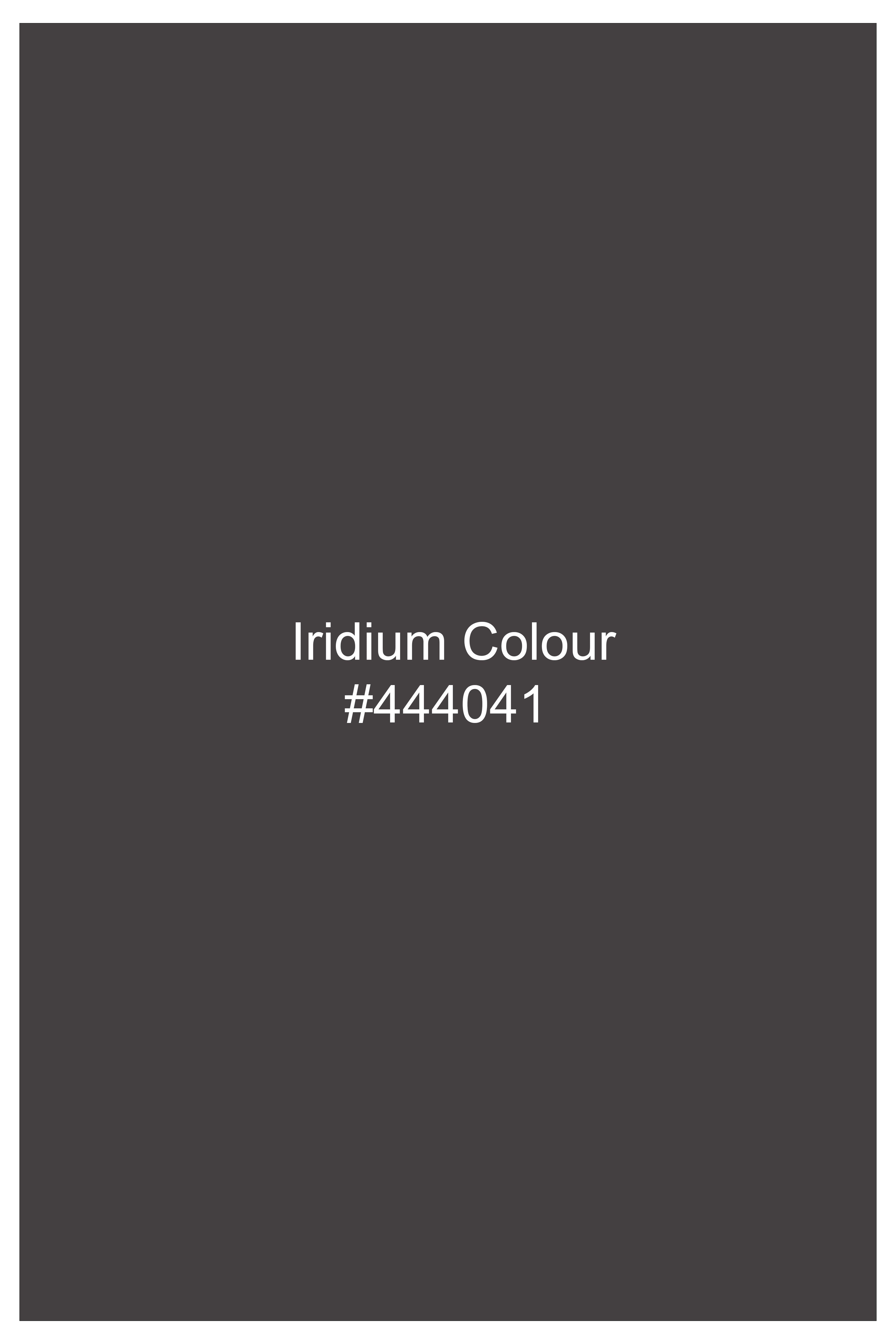 Iridium Gray Textured Stretchable Cargo Denim