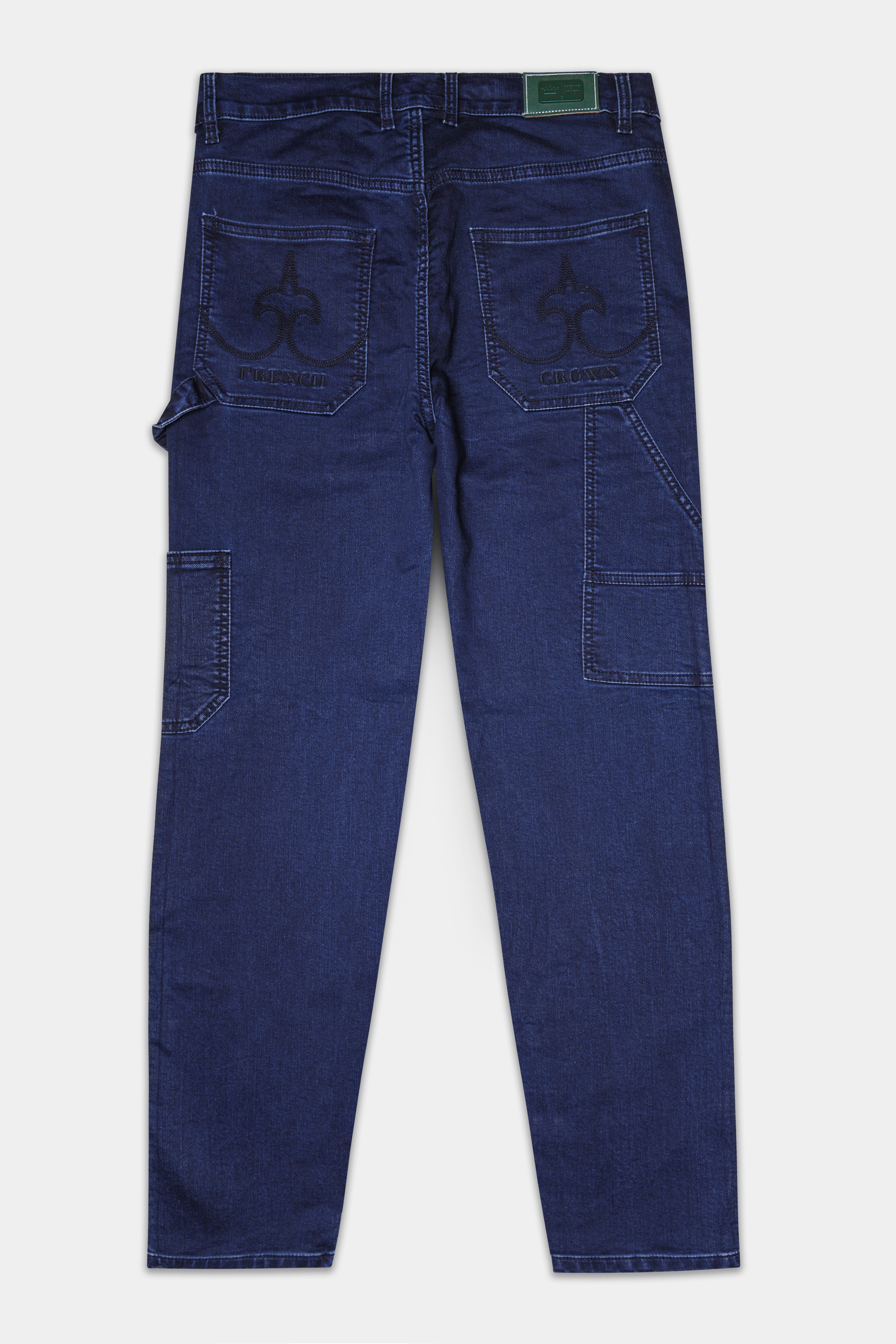 Berry Blue Regular Fit Mid-Rise Clean Look Denim Jeans