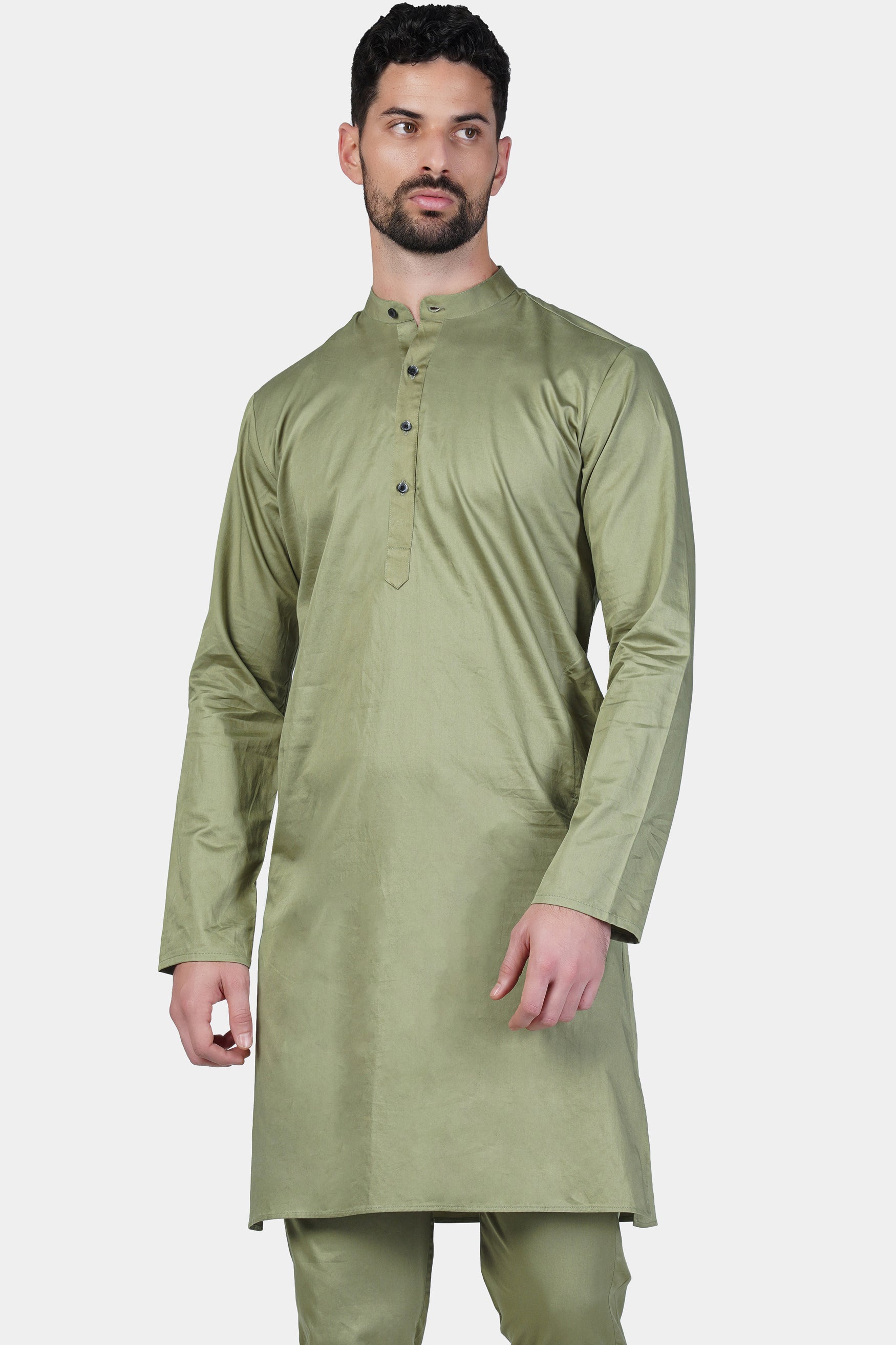 Eagle Green Subtle Sheen Super Soft Premium Cotton Kurta