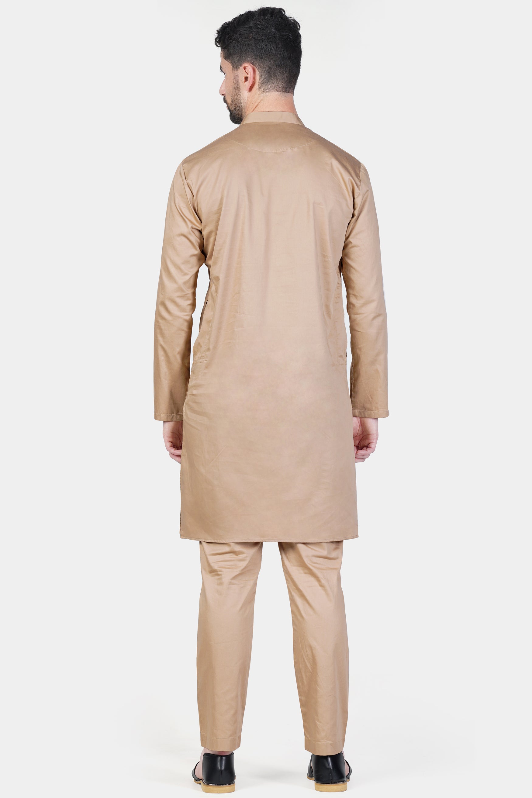 Cashmere Brown Subtle Sheen Super Soft Premium Cotton Kurta