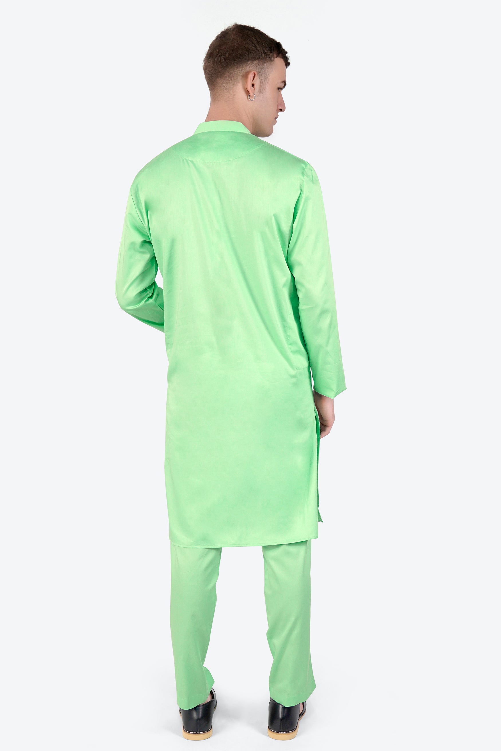 Celadon Green Subtle Sheen Super Soft Premium Cotton Kurta