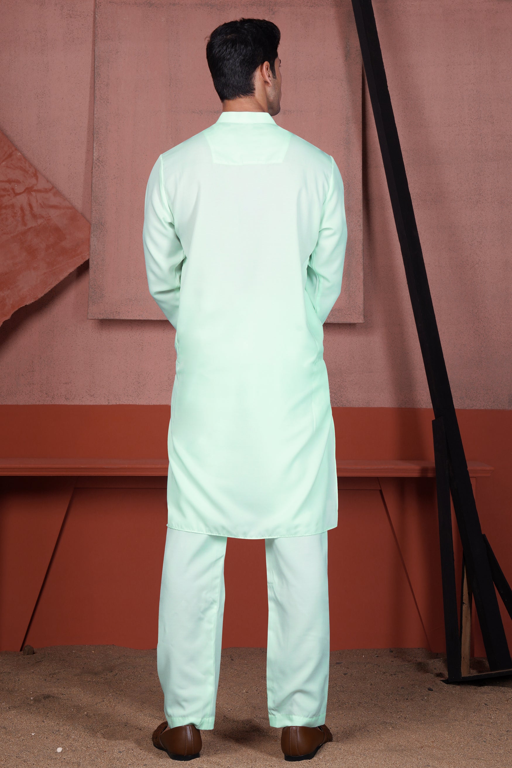 Edgewater Green Viscose Kurta