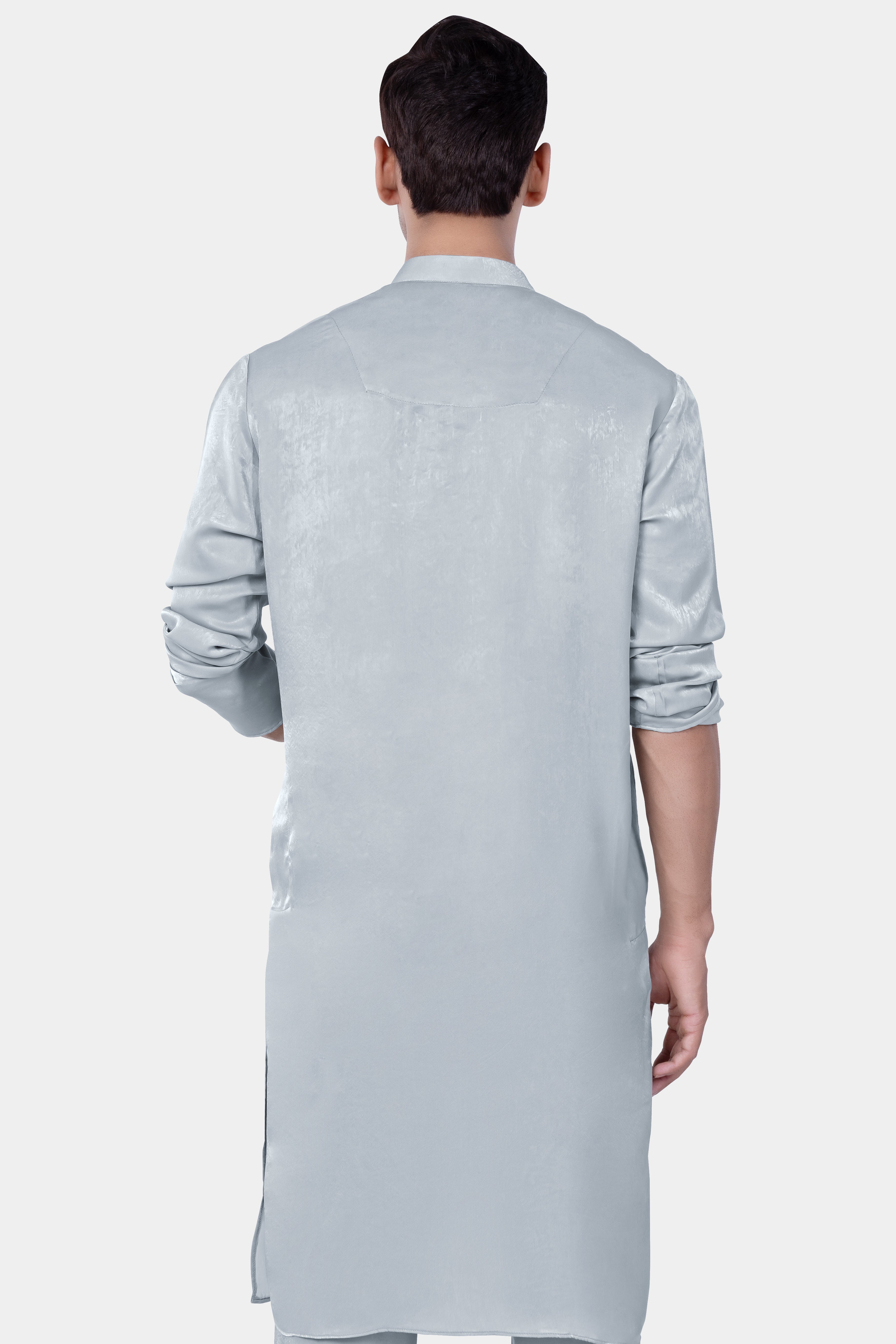 Loblolly Gray embroidered Viscose Designer Kurta