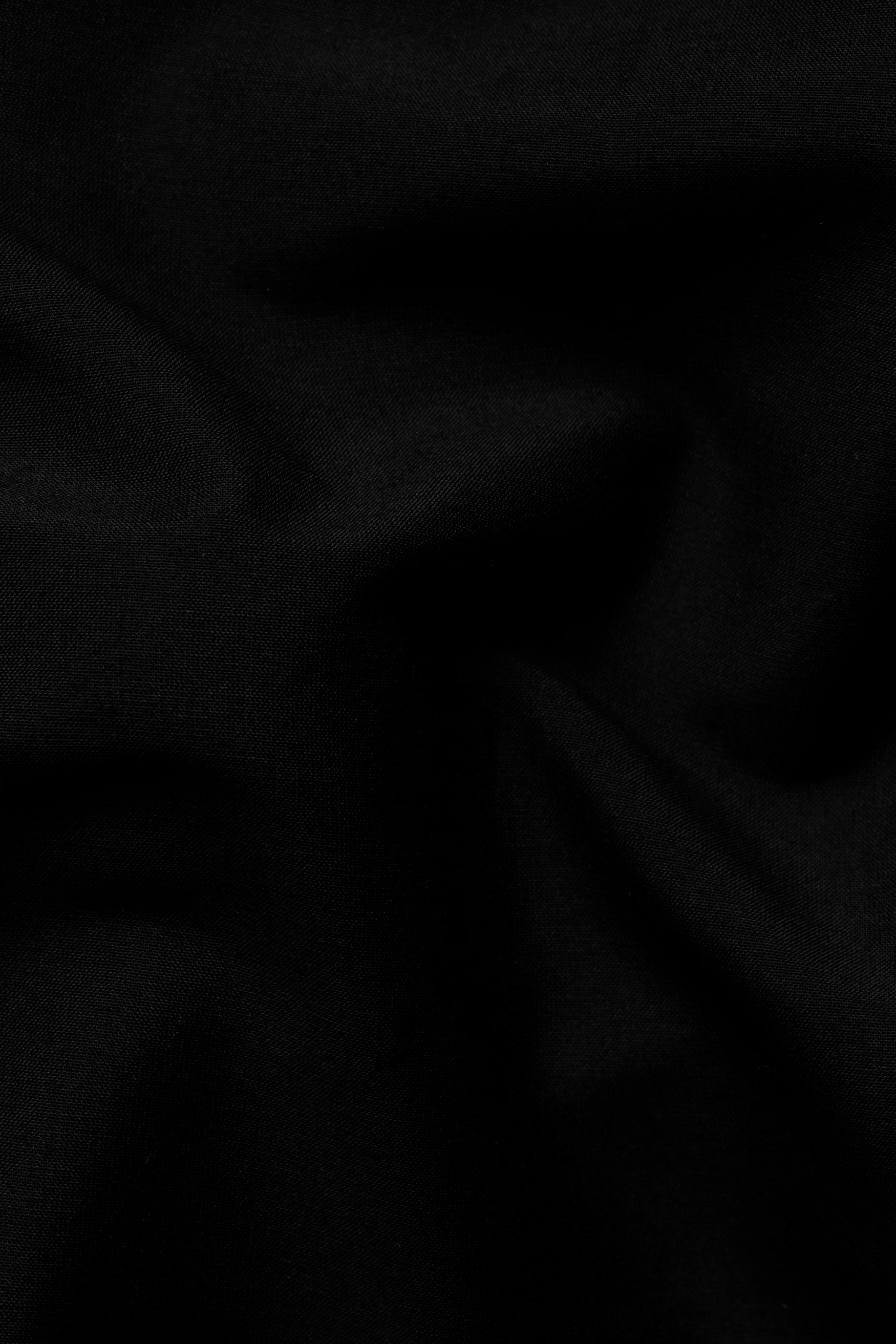 Jade Black Kurta Set with Jade Black and Sandrift Brown Chevron Thread Embroidered Designer Nehru Jacket KPNJ032-44,  KPNJ032-46,  KPNJ032-48,  KPNJ032-50,  KPNJ032-52,  KPNJ032-54,  KPNJ032-56,  KPNJ032-58,  KPNJ032-60