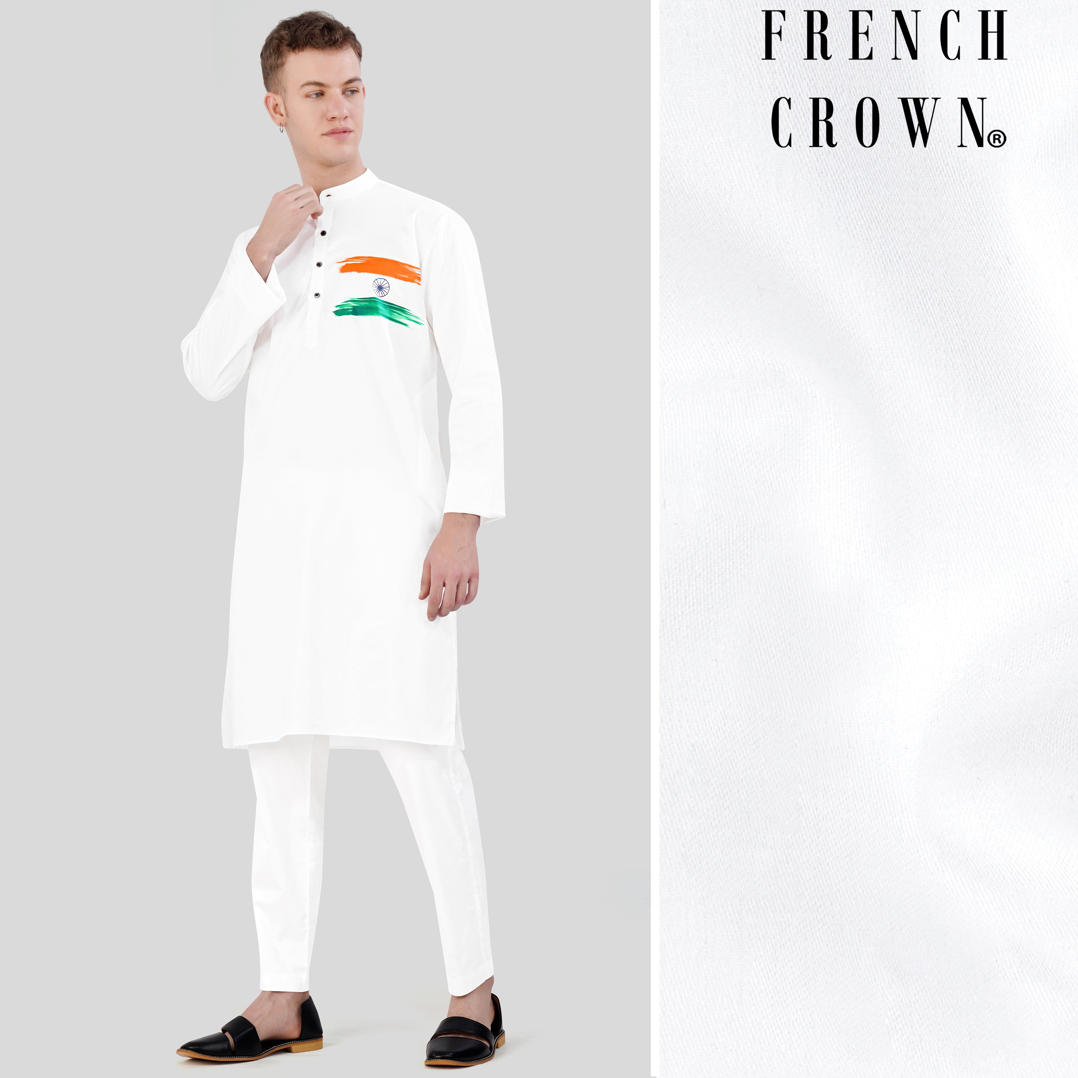 Tricolour kurta sale