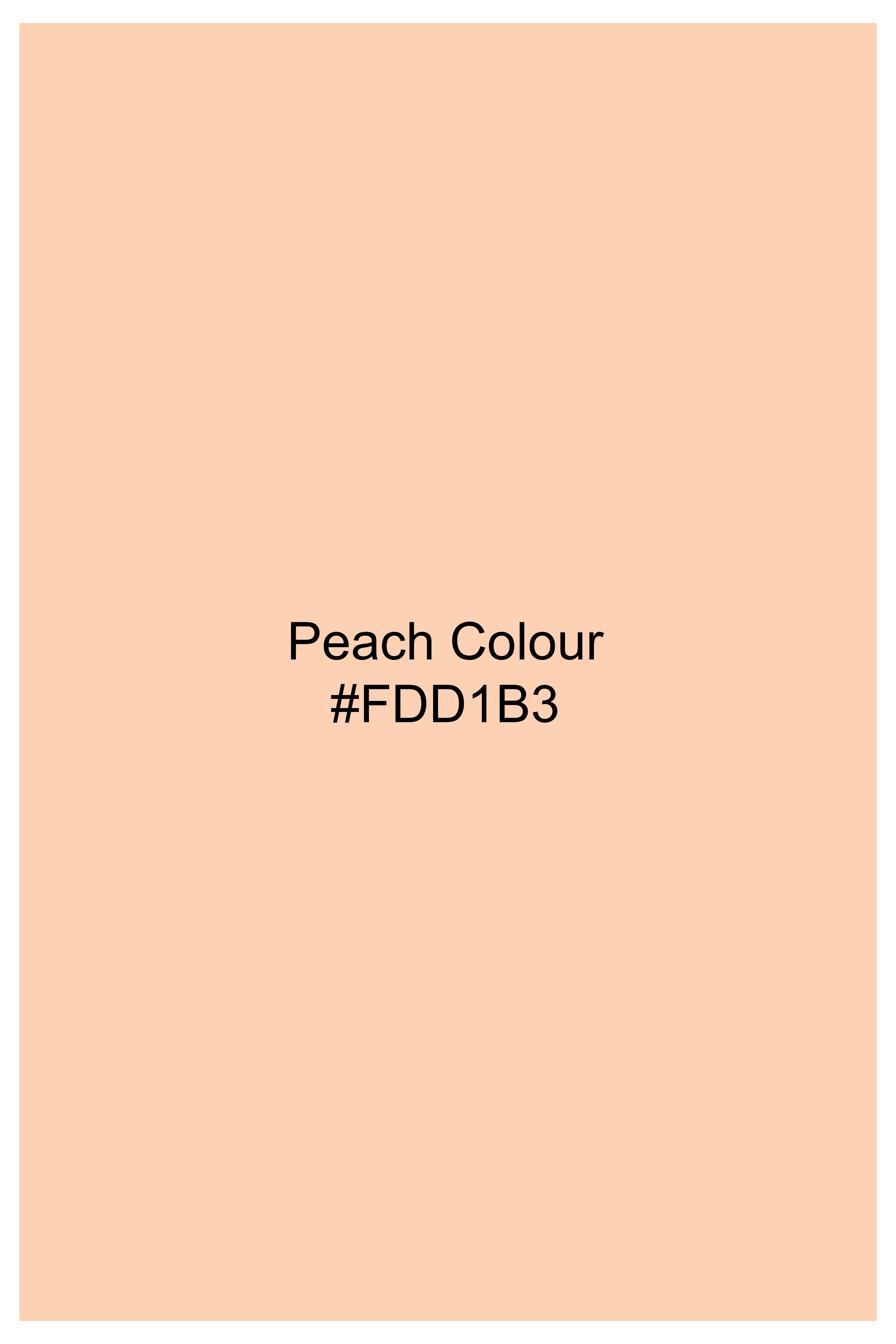 Peach Subtle Sheen Viscose Kurta Set