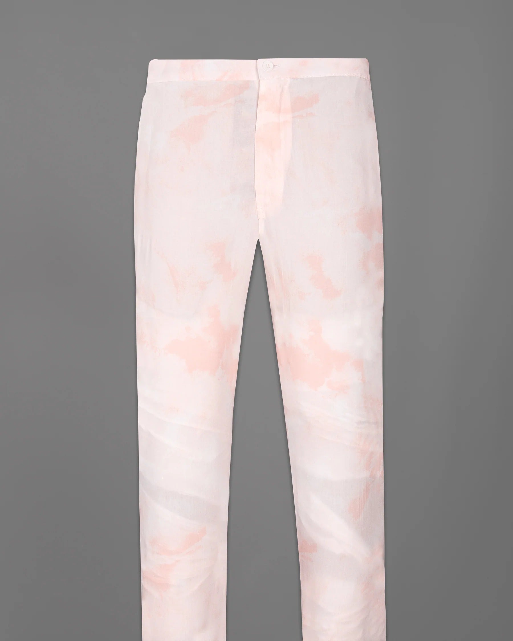 white with Peace Tie dye Print Premium Tencel Lounge Pant