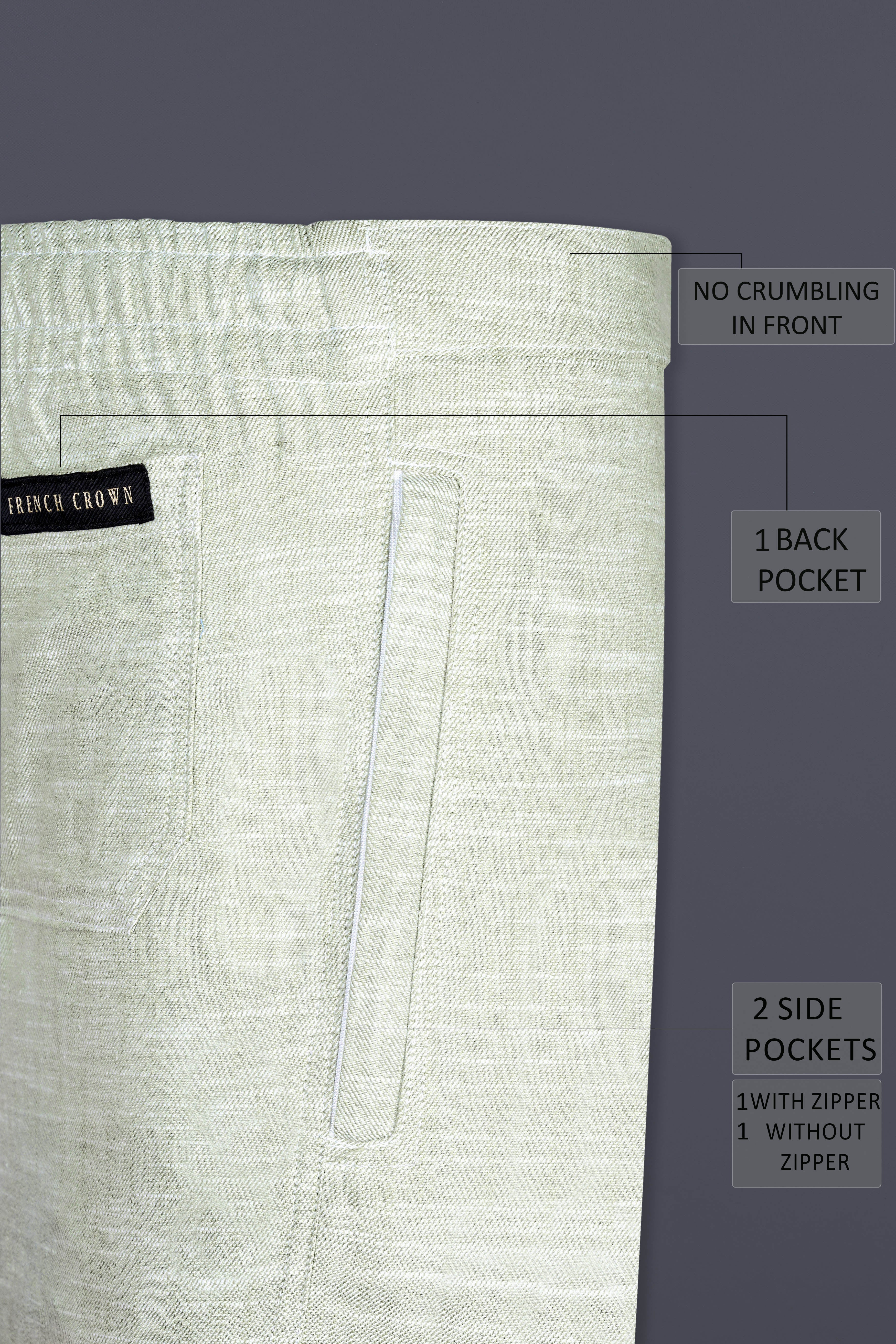 Willow Gray Twill Cotton Lounge Pant