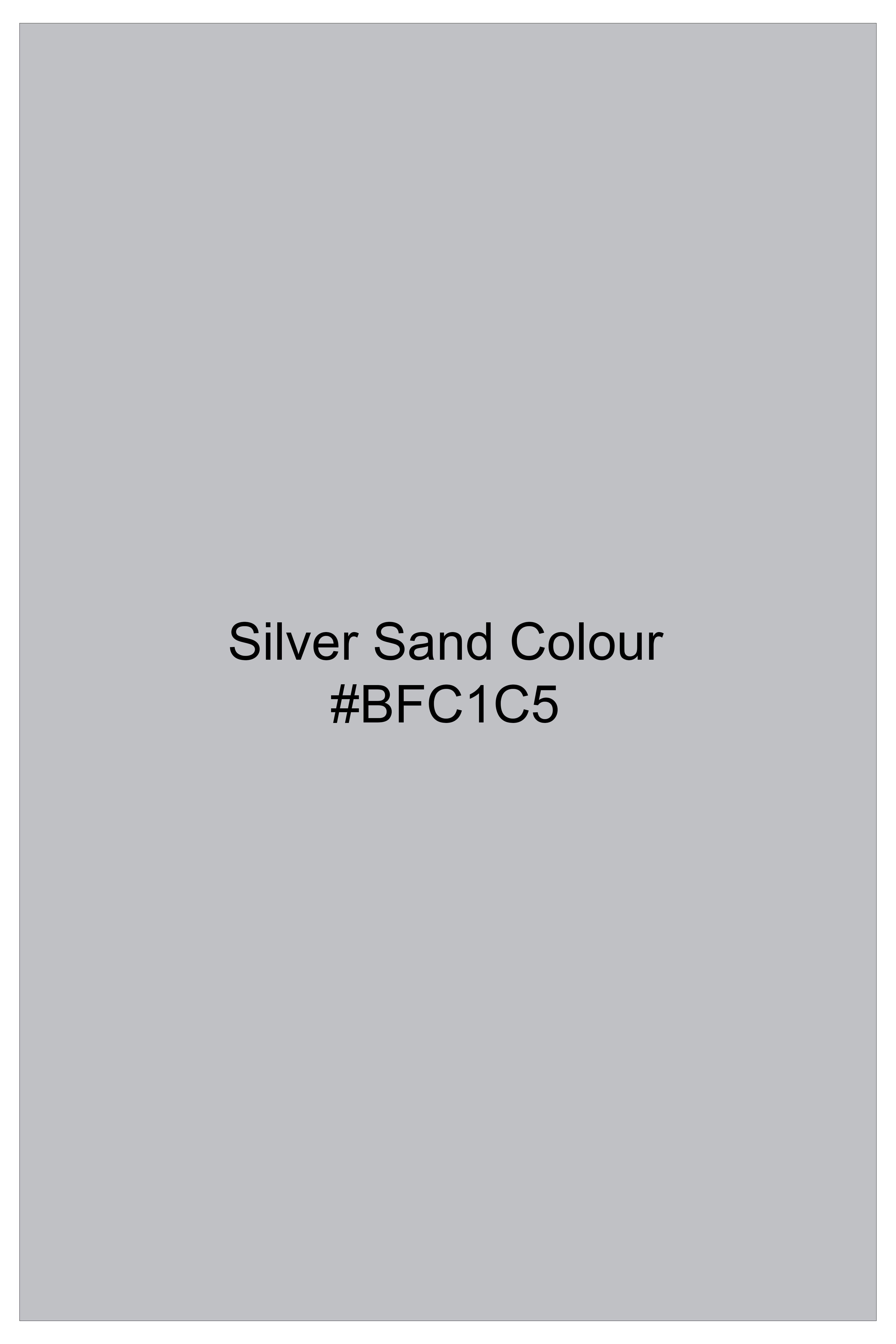 Silver Sand Gray Poplin Giza Cotton Lounge Pant