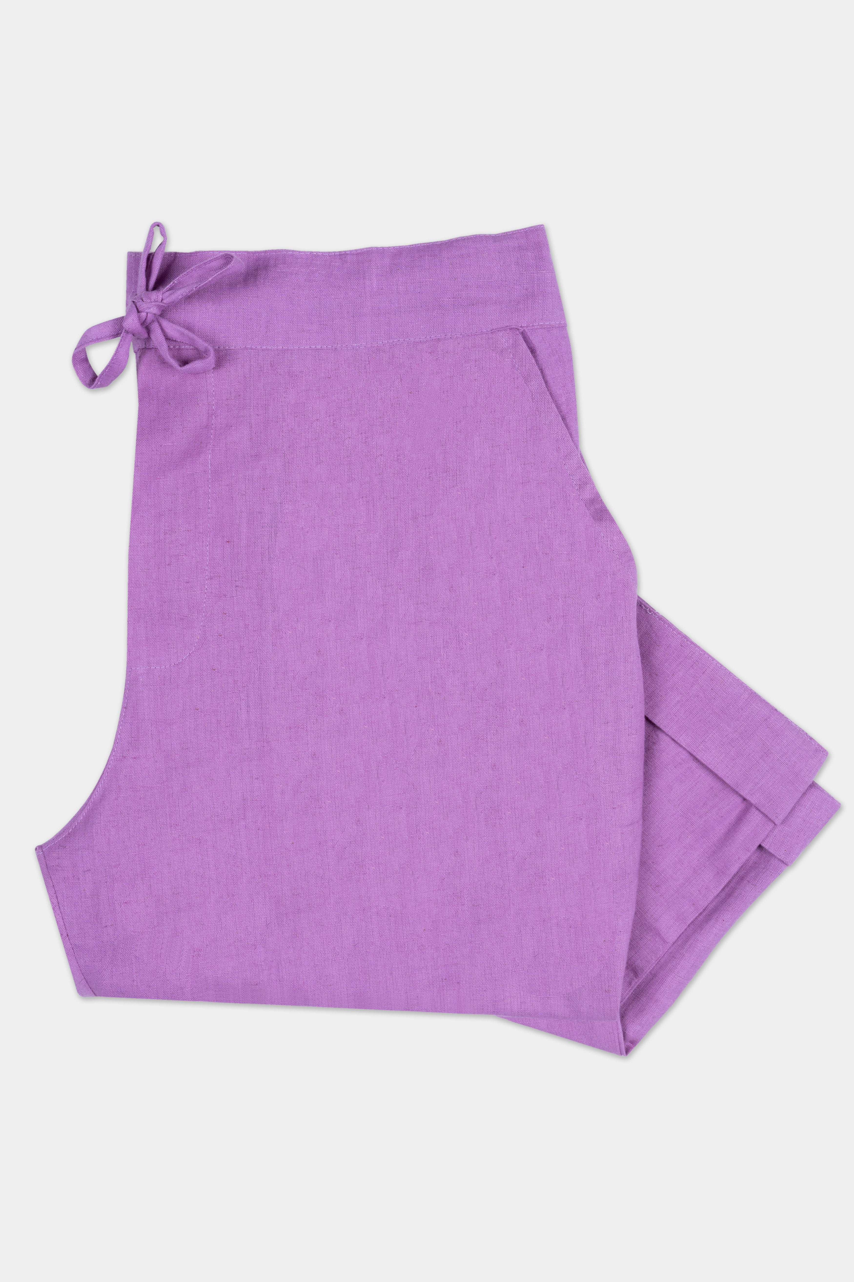 Wisteria Purple Luxurious Linen Lounge Pant
