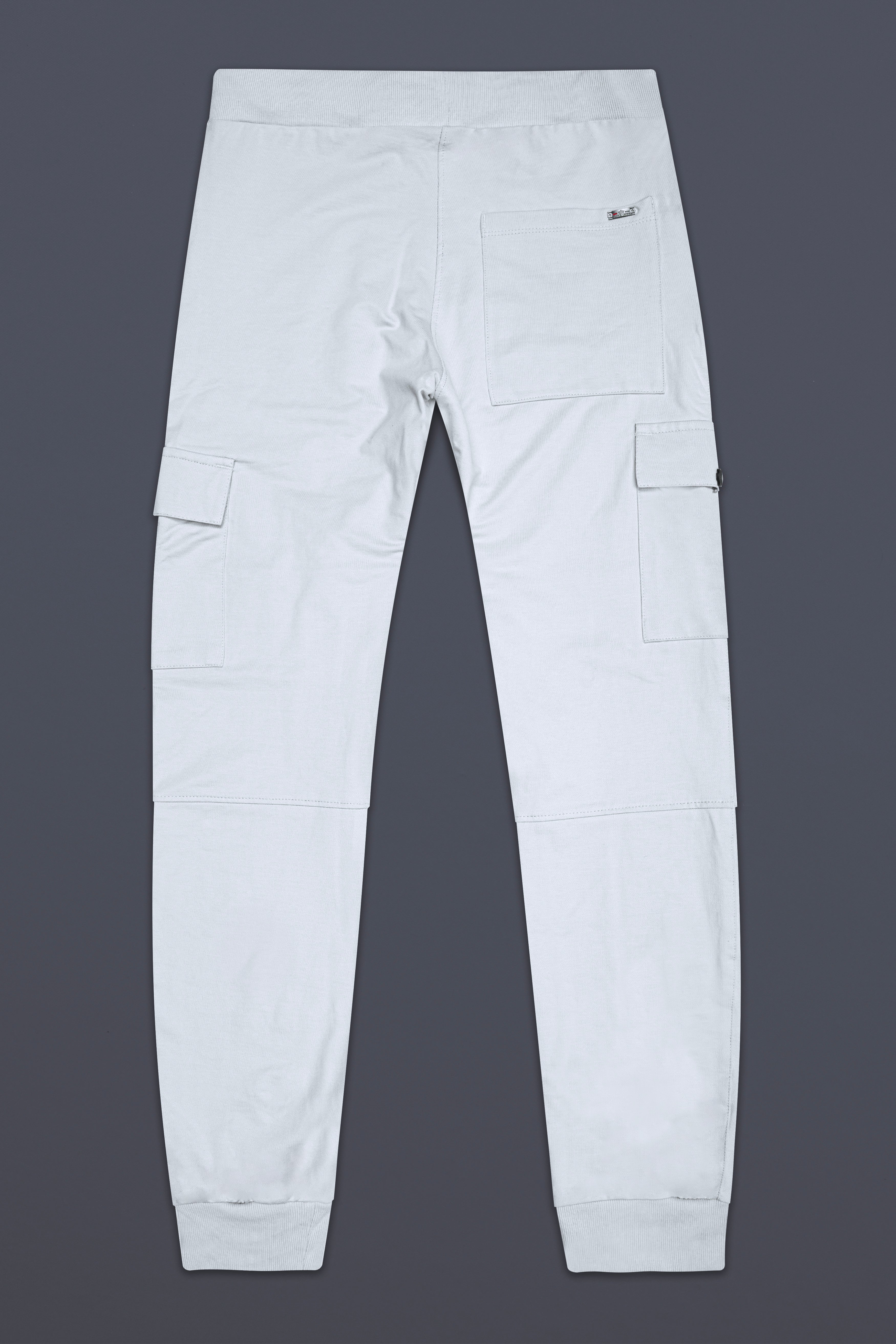 Mischke Gray Plain-Solid Premium Cotton Joggers For Men