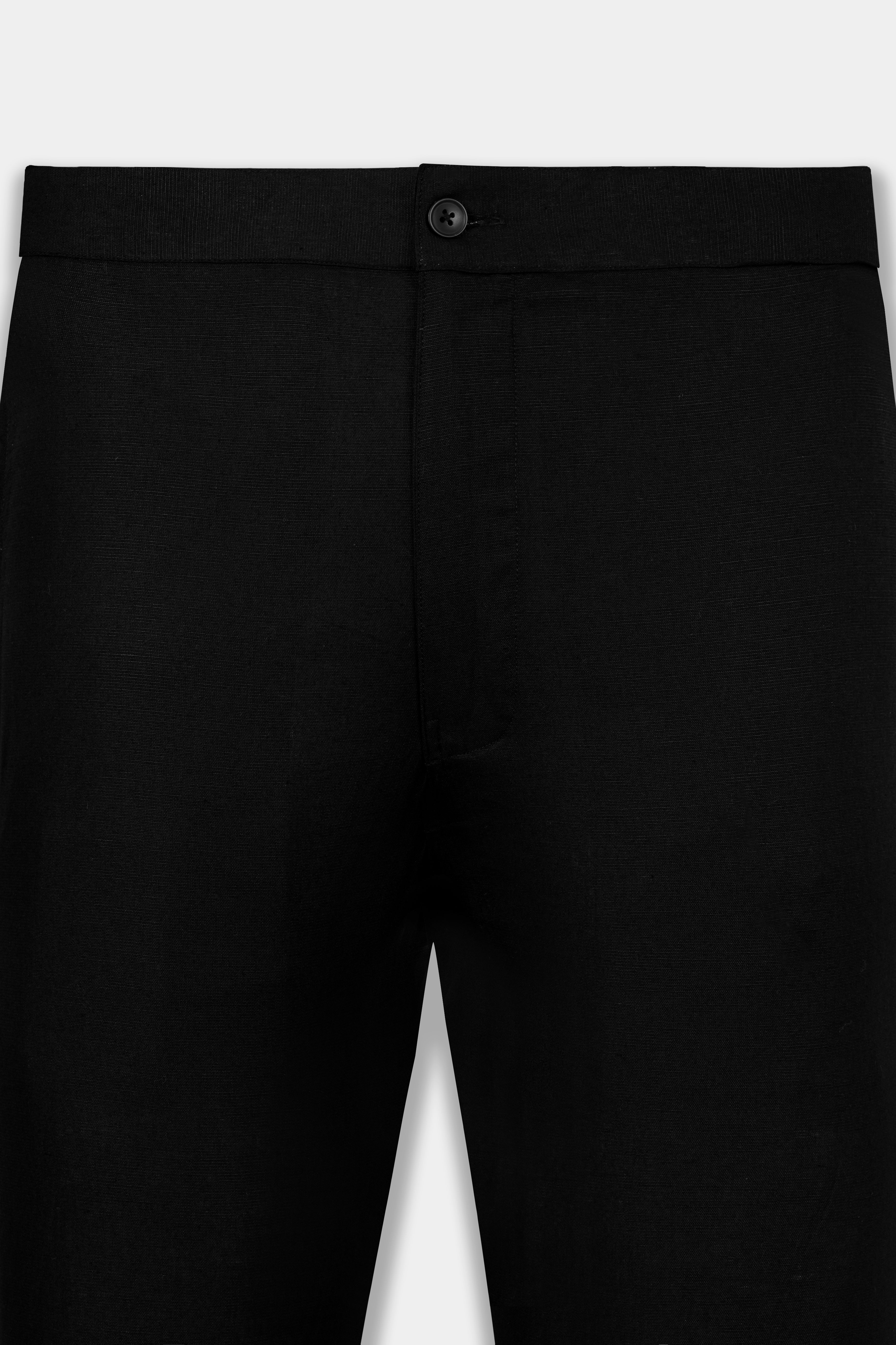 Black Linen Lounge Pant