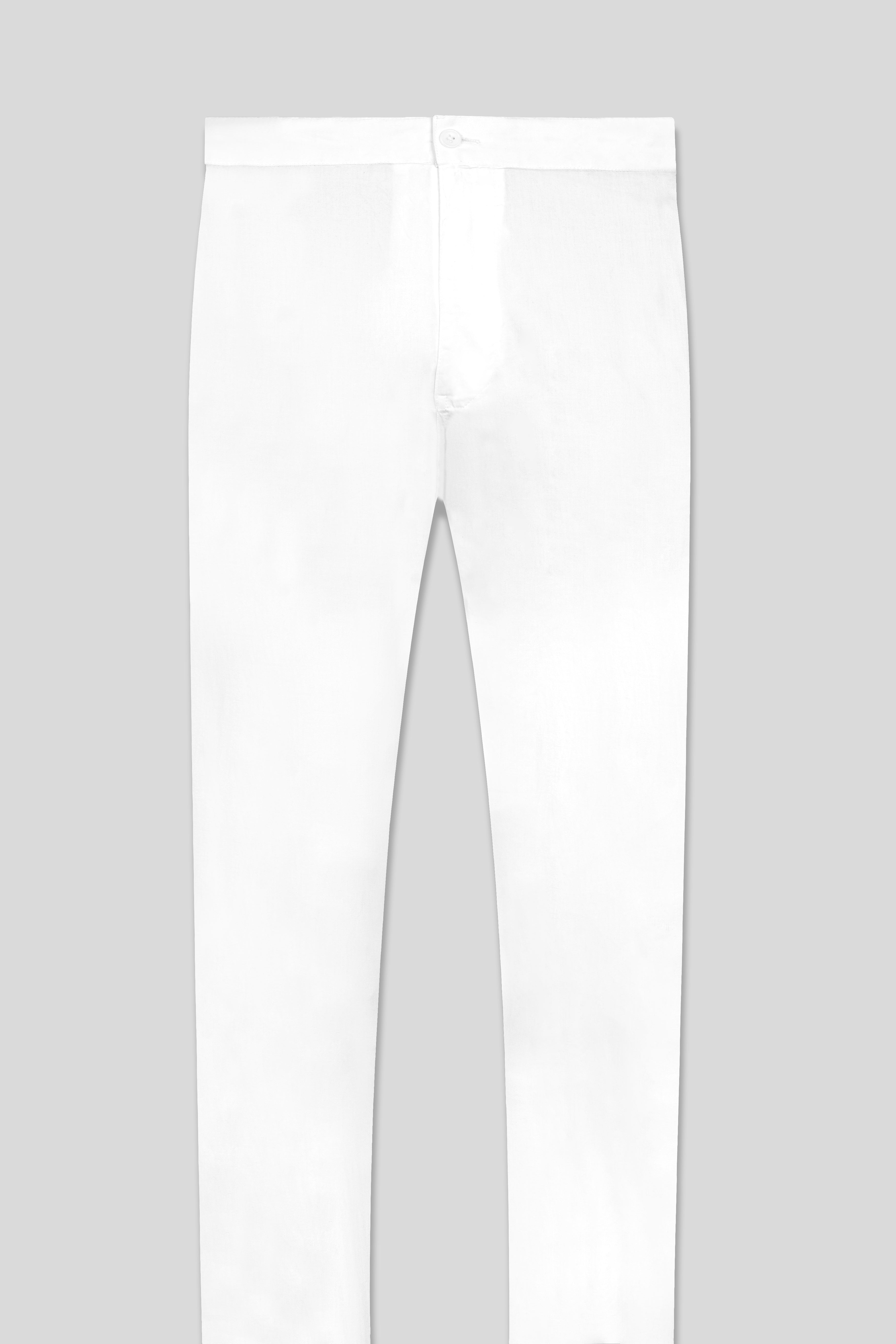 White Solid  Lounge Pant