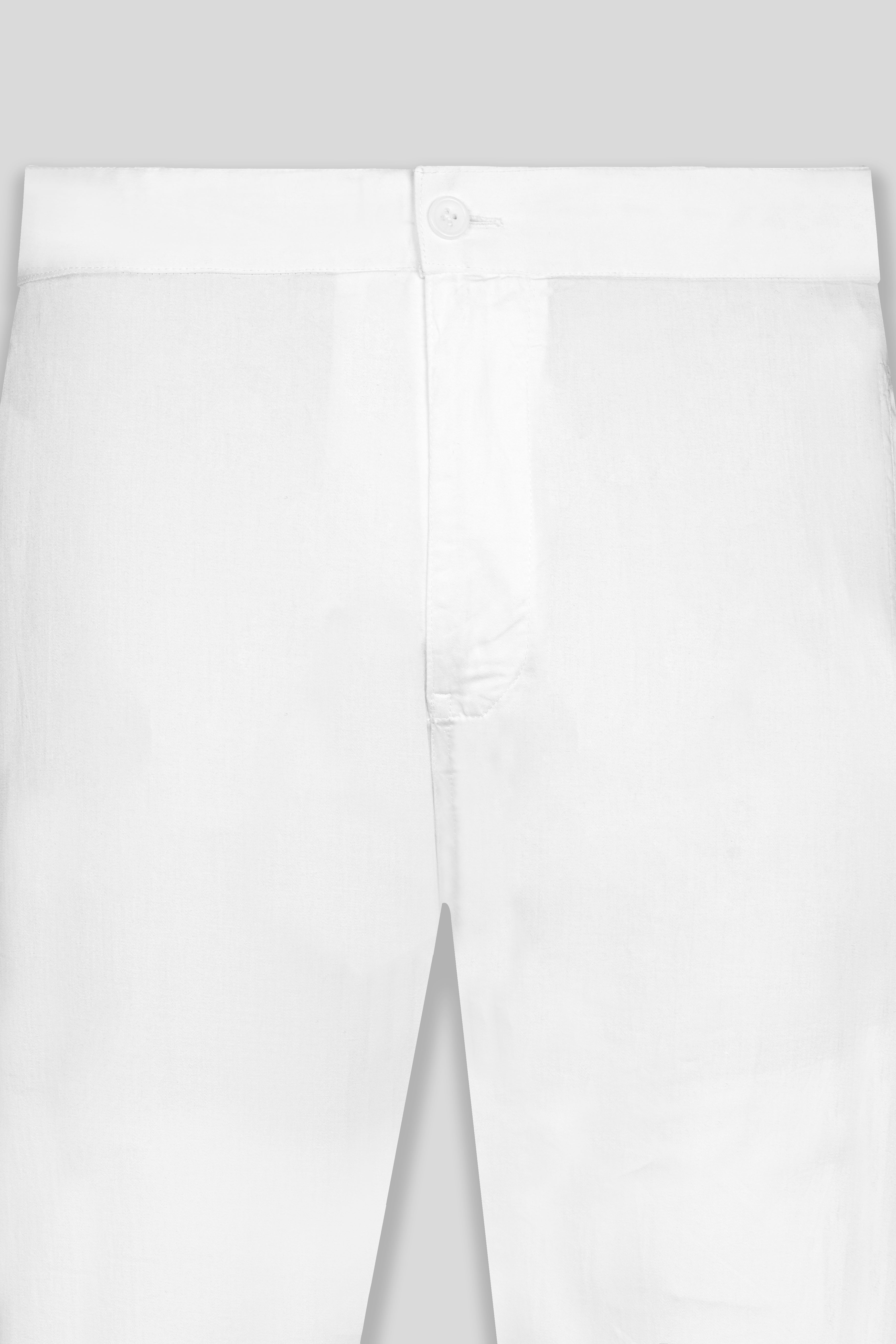 White Solid  Lounge Pant