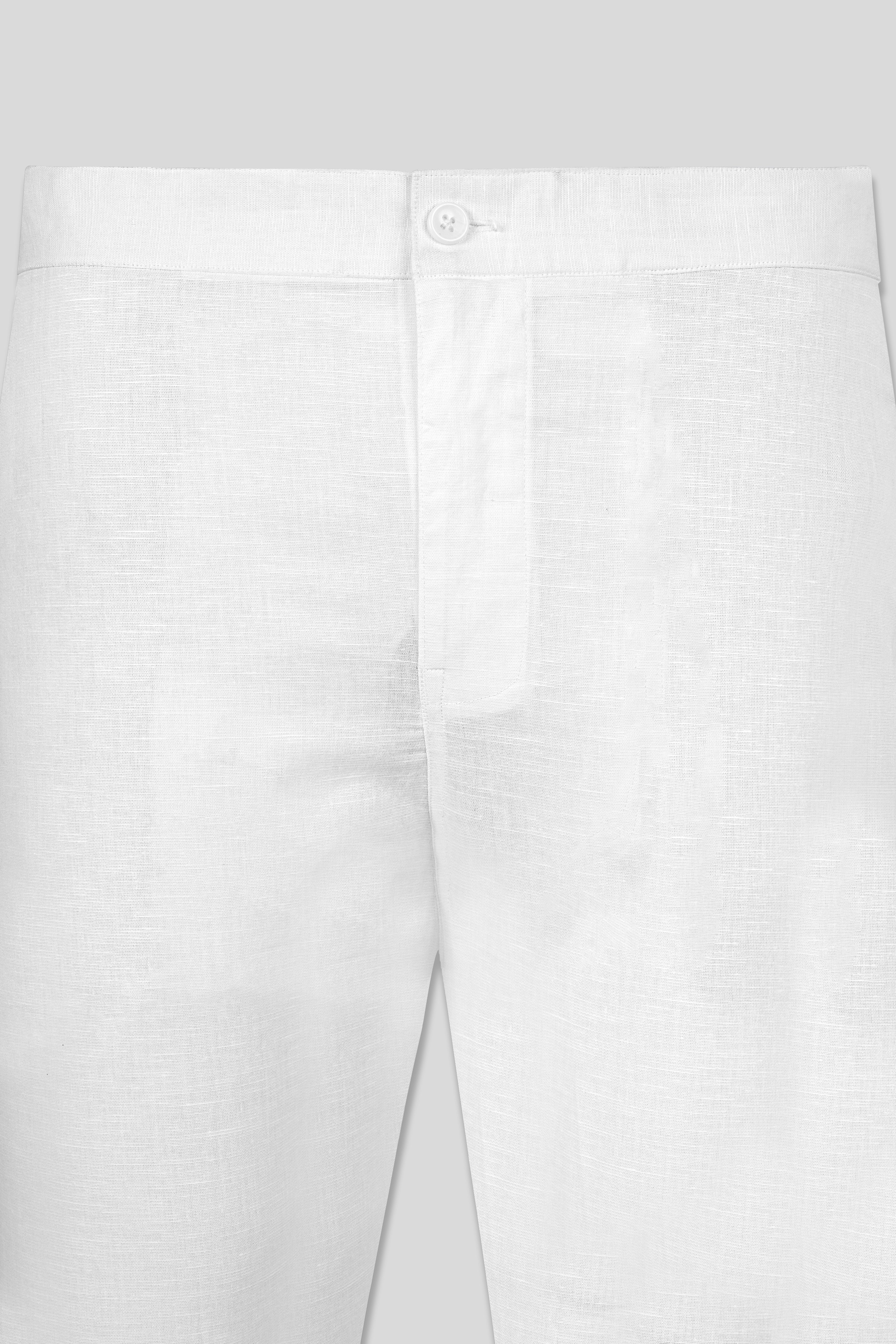 White Linen Lounge Pant