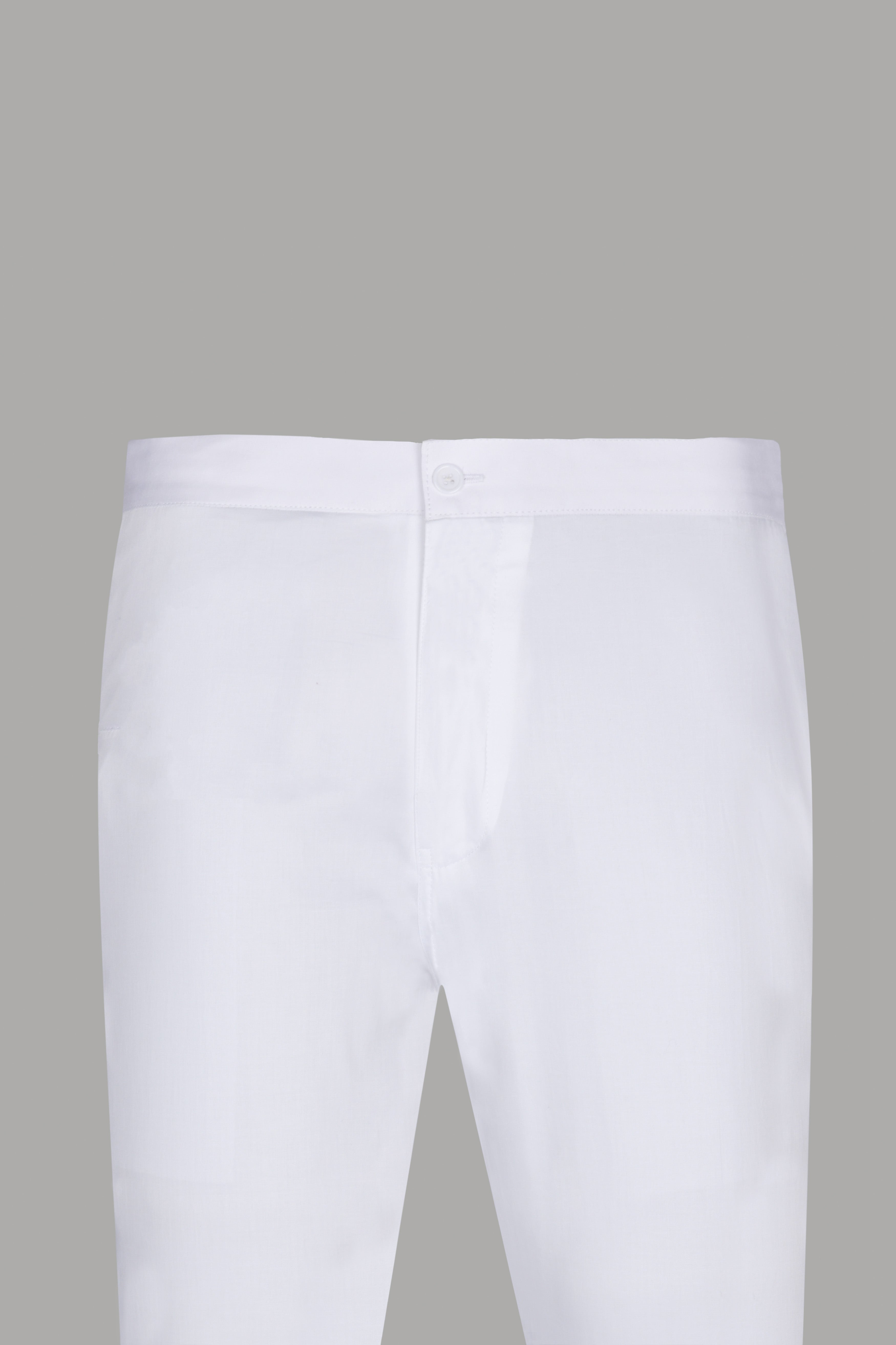 Two White Premium Cotton Lounge Pants