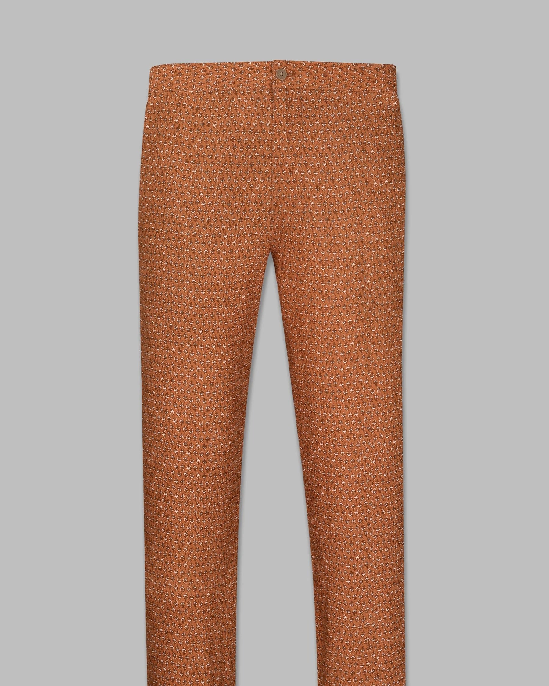 Raw Sienna Flowers Printed Premium Tencel Lounge Pant