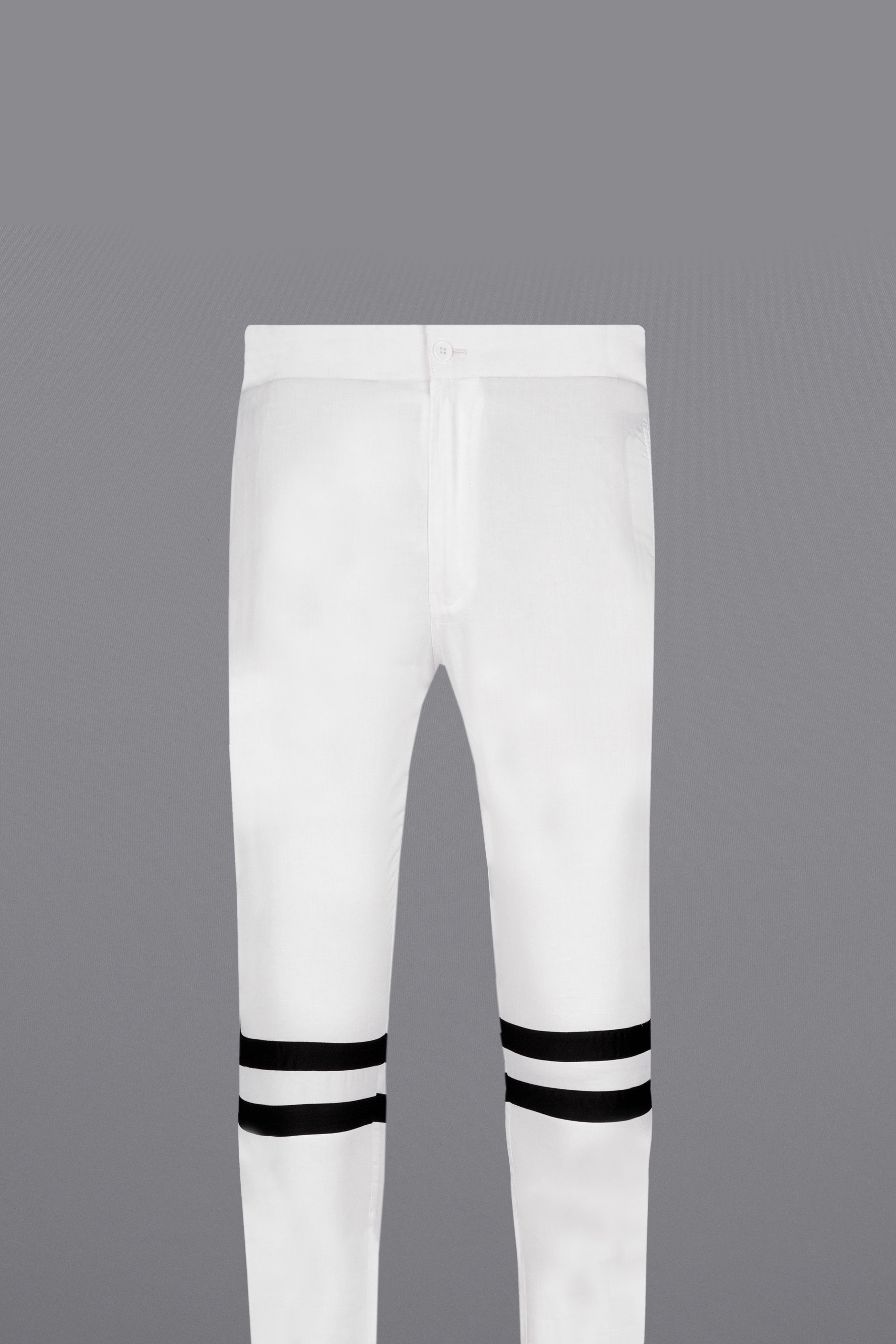 Bright White Super Soft Premium Cotton Designer Lounge Pant