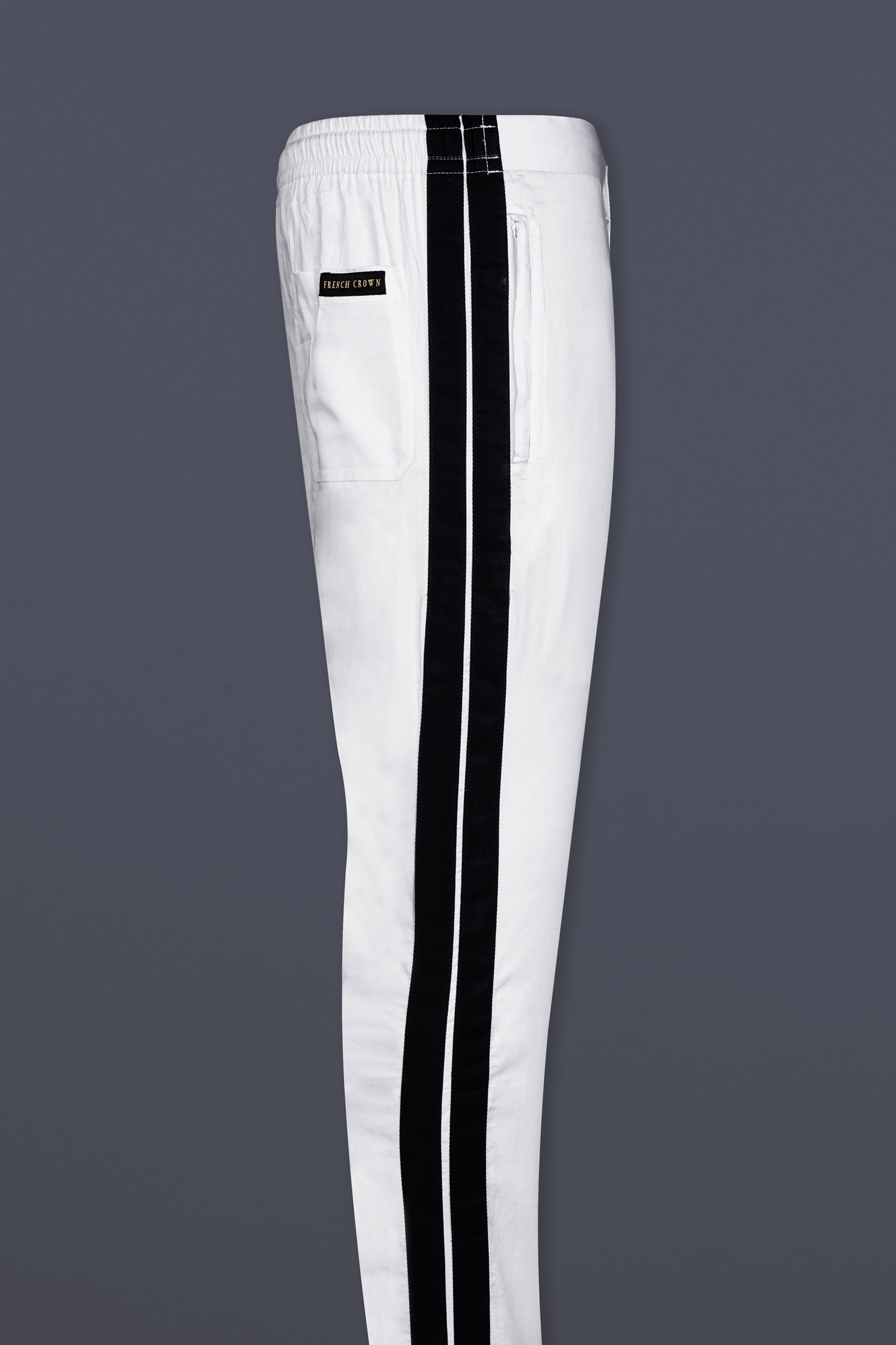 Bright White Super Soft Premium Cotton Designer Lounge Pant