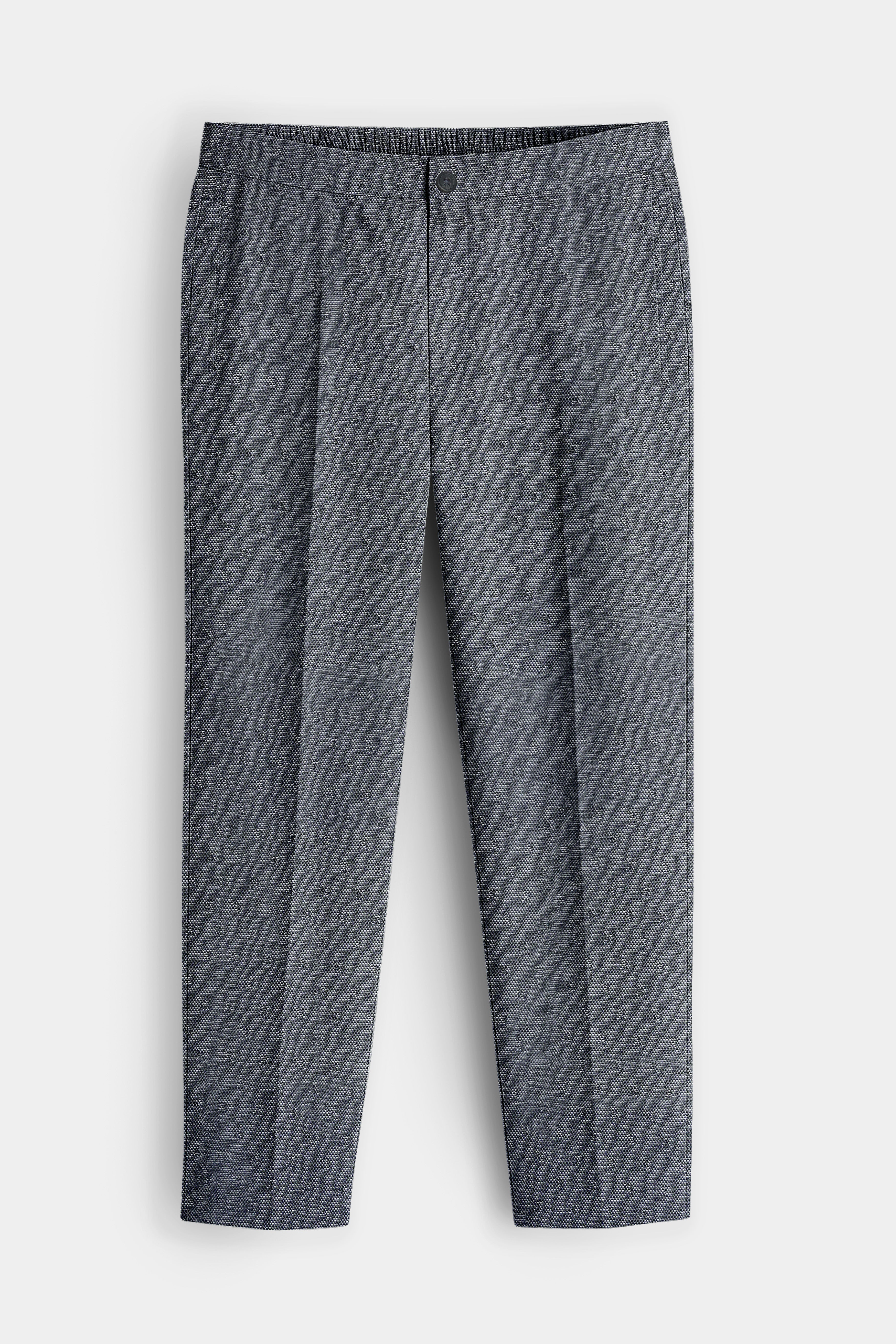Grisora-Iridium Gray Dobby Textured Premium Cotton Lounge Pant