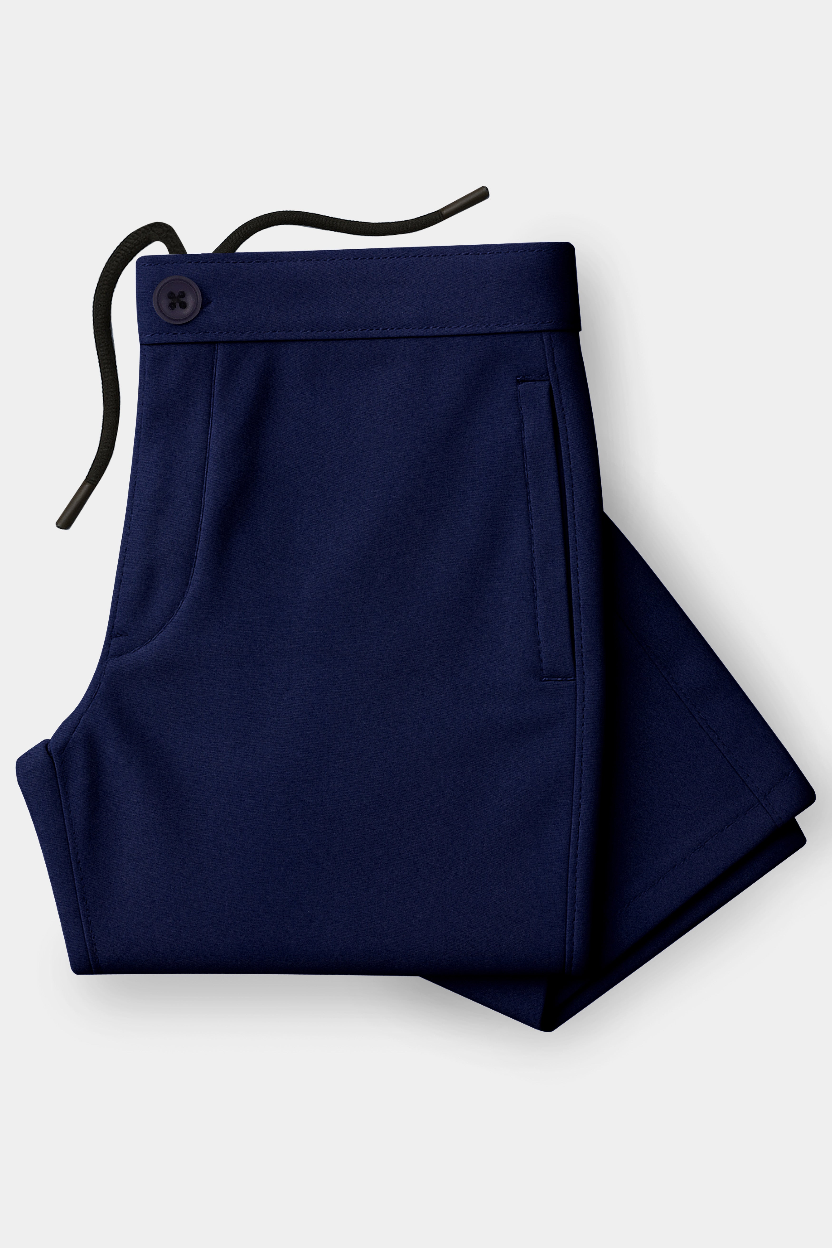 Noctivell-Midnight Blue Super Soft Poplin Giza Cotton Lounge Pant