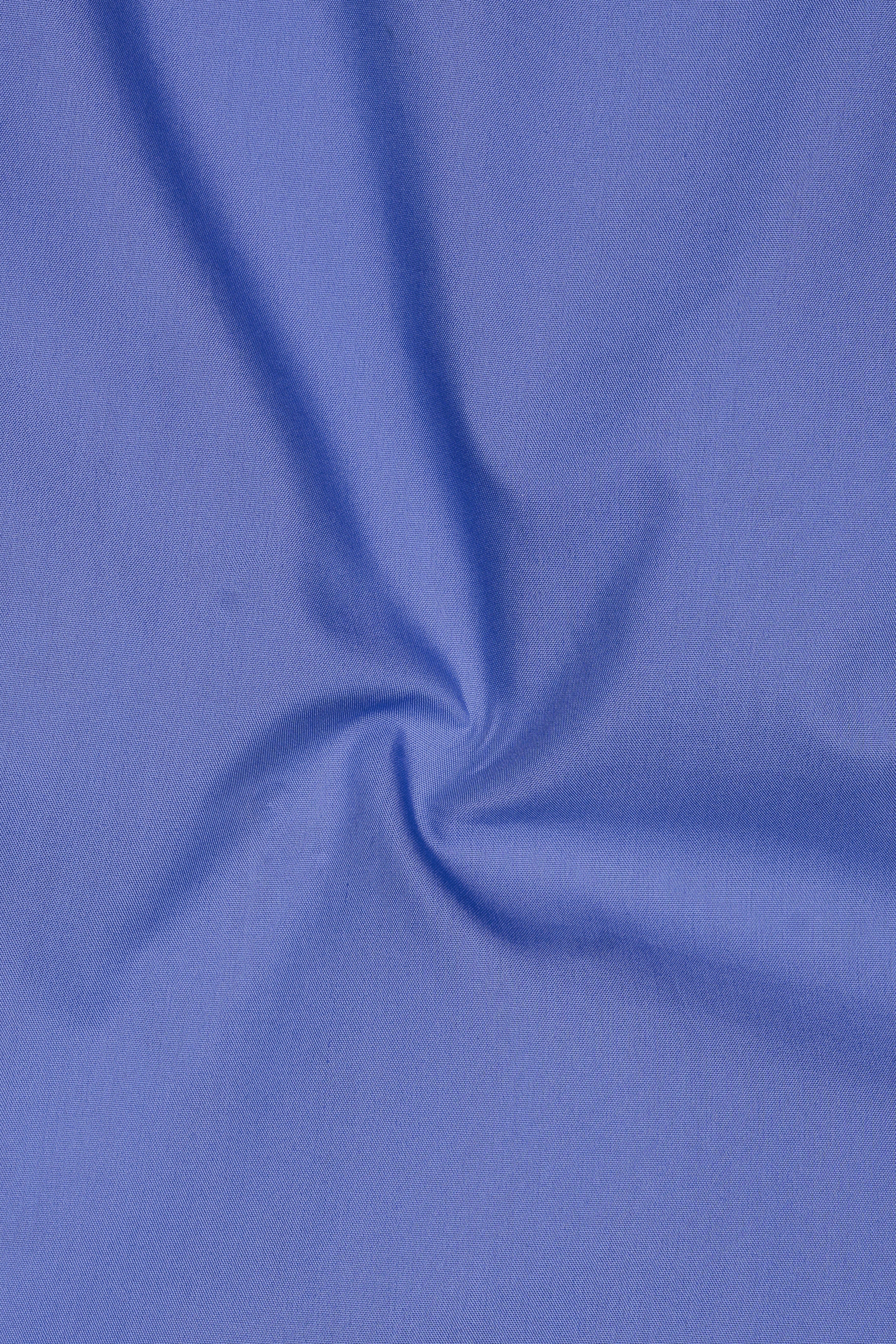 Bluviro-Scampi Blue Super Soft Poplin Giza Cotton Lounge Pant