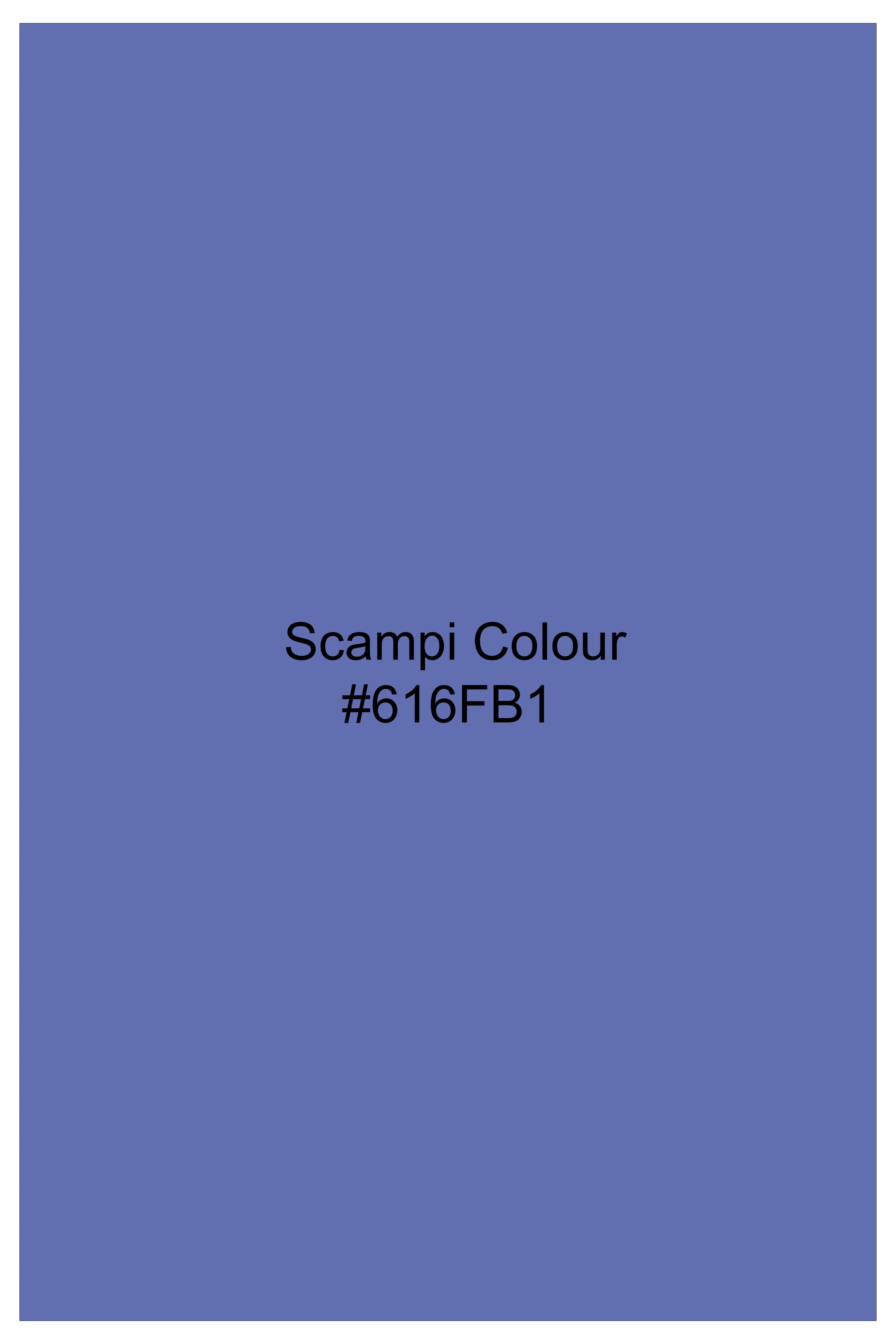 Bluviro-Scampi Blue Super Soft Poplin Giza Cotton Lounge Pant