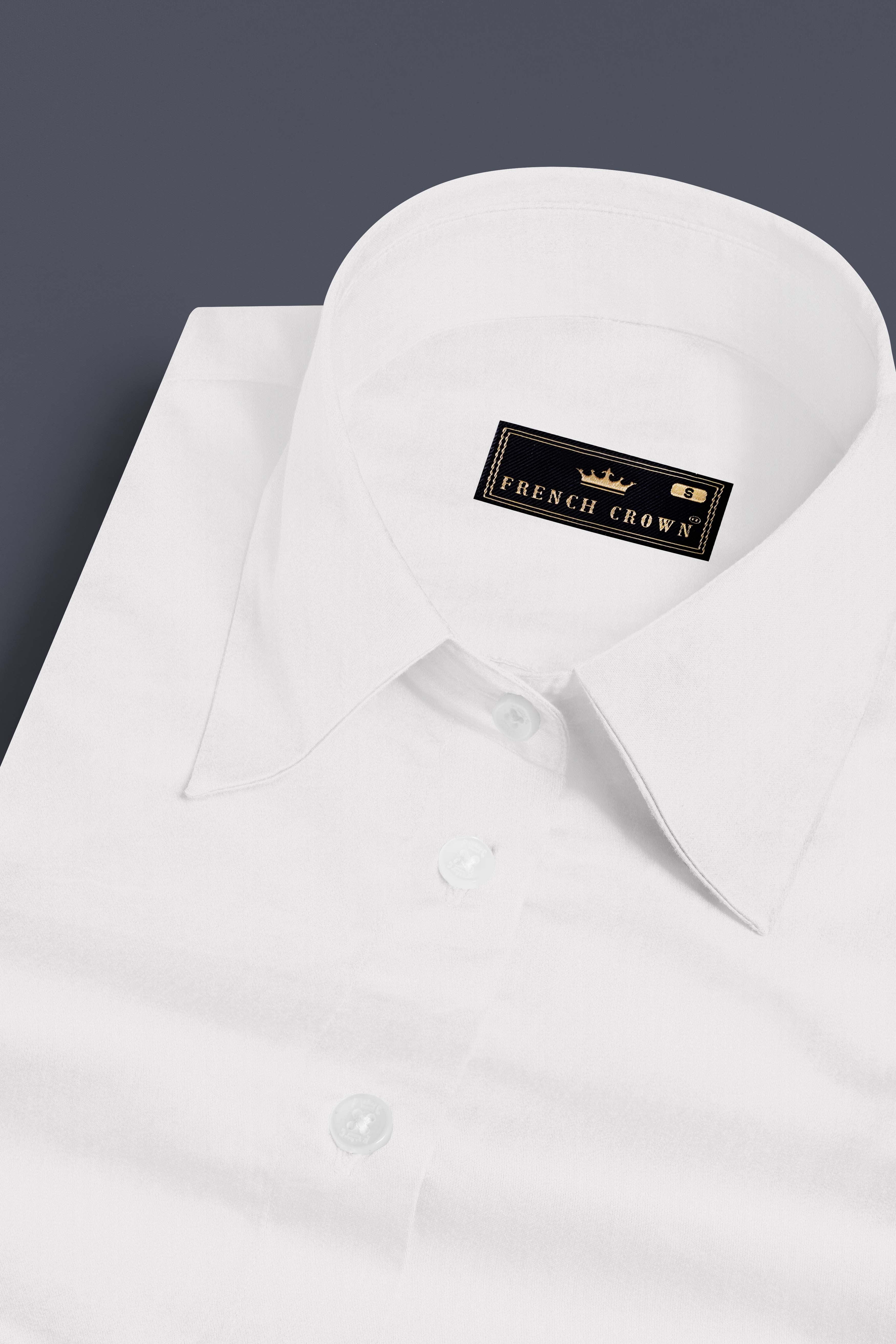 Bright White Premium Cotton Shirt