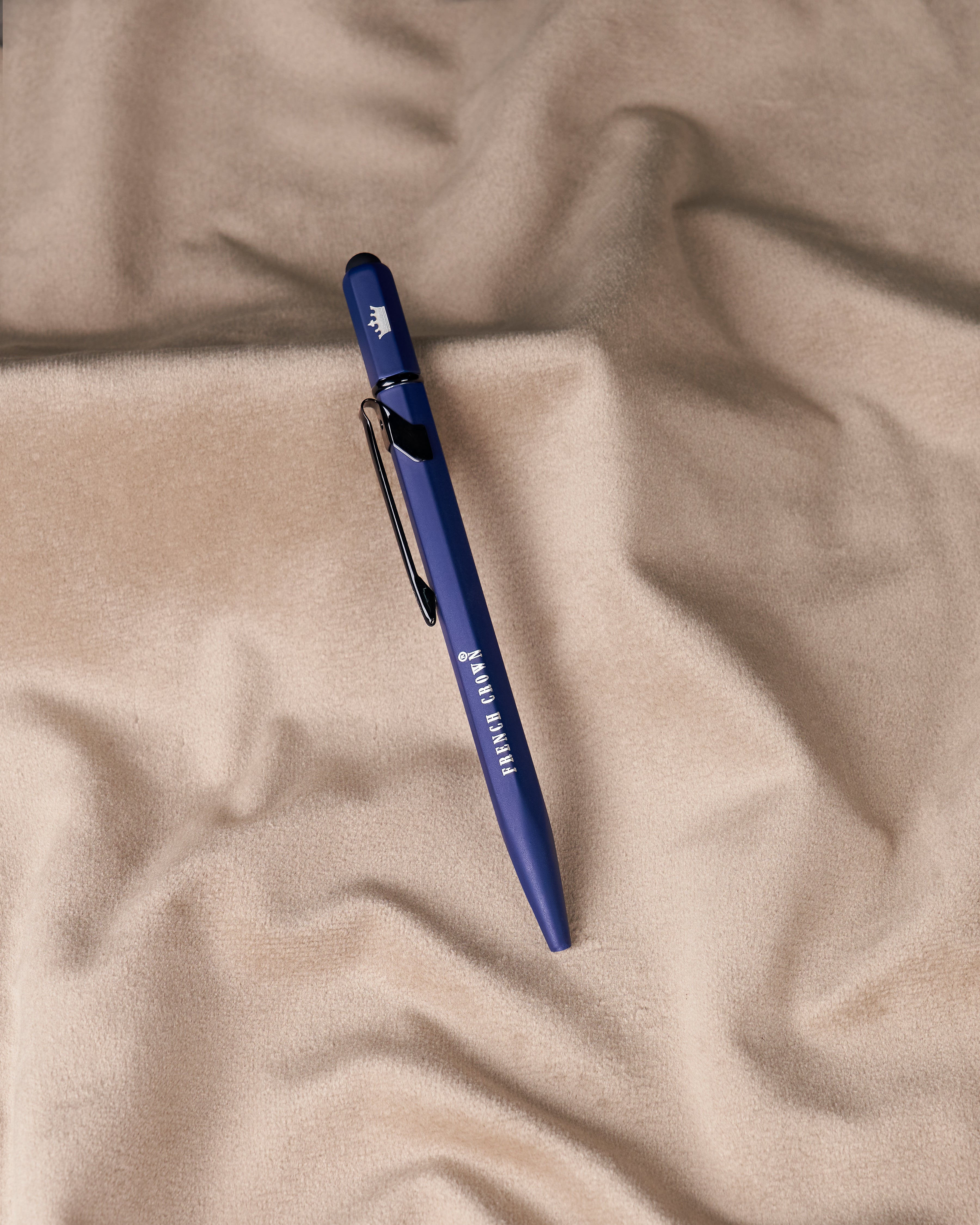 Solid Blue with Gray Detailed Ball Pen P020