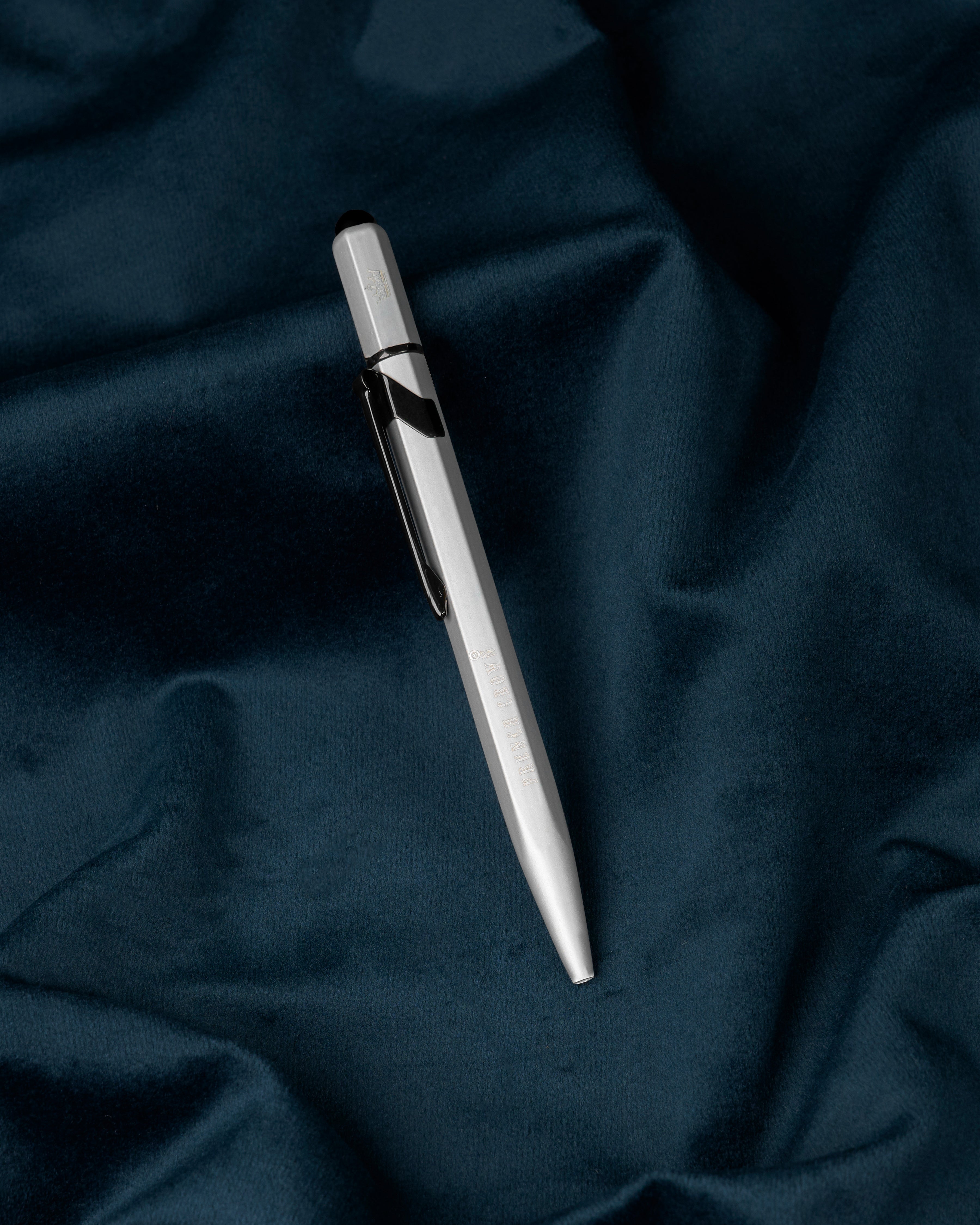 Solid Gray with Light Gray Detailed Ball Pen P021