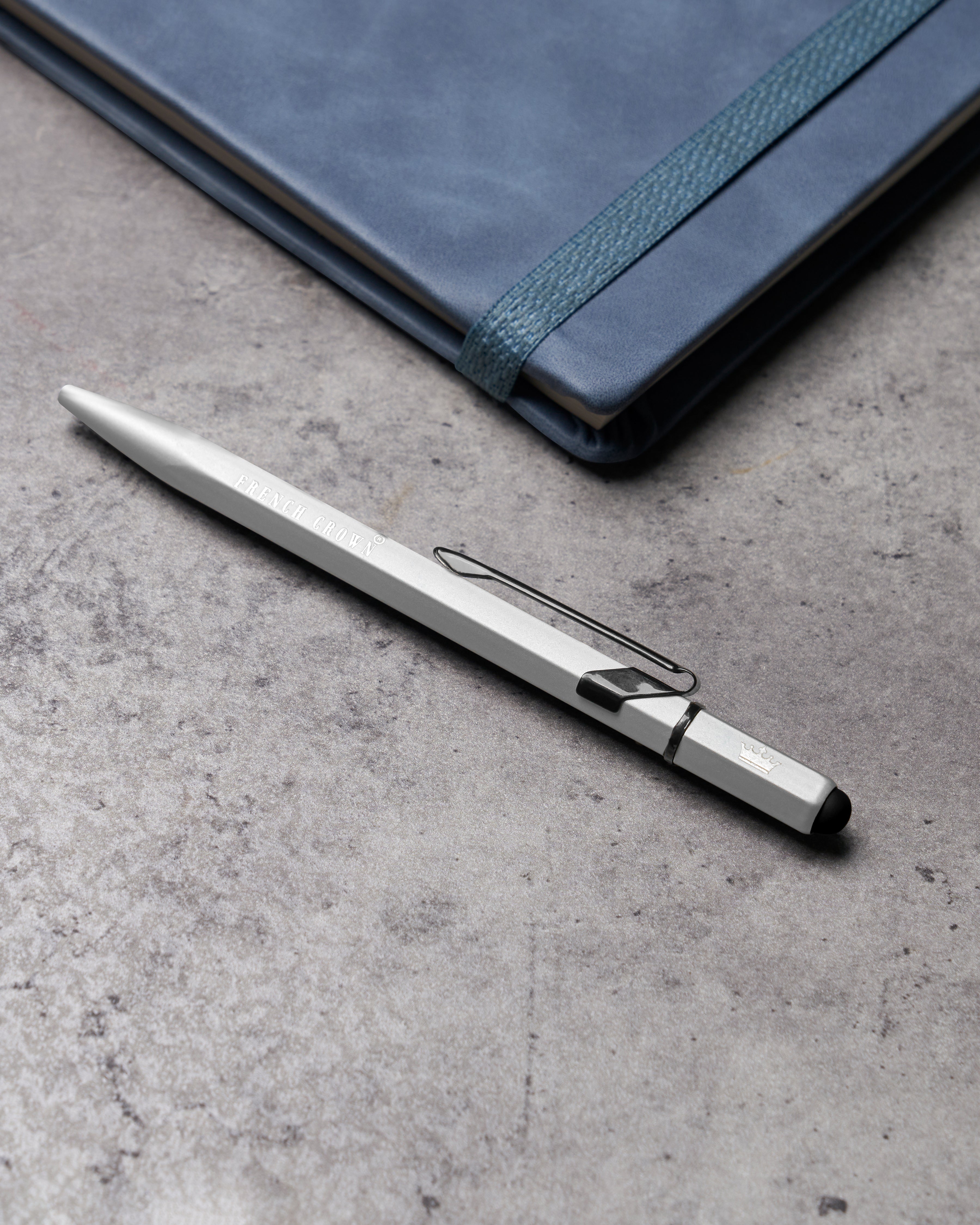 Solid Gray with Light Gray Detailed Ball Pen P021