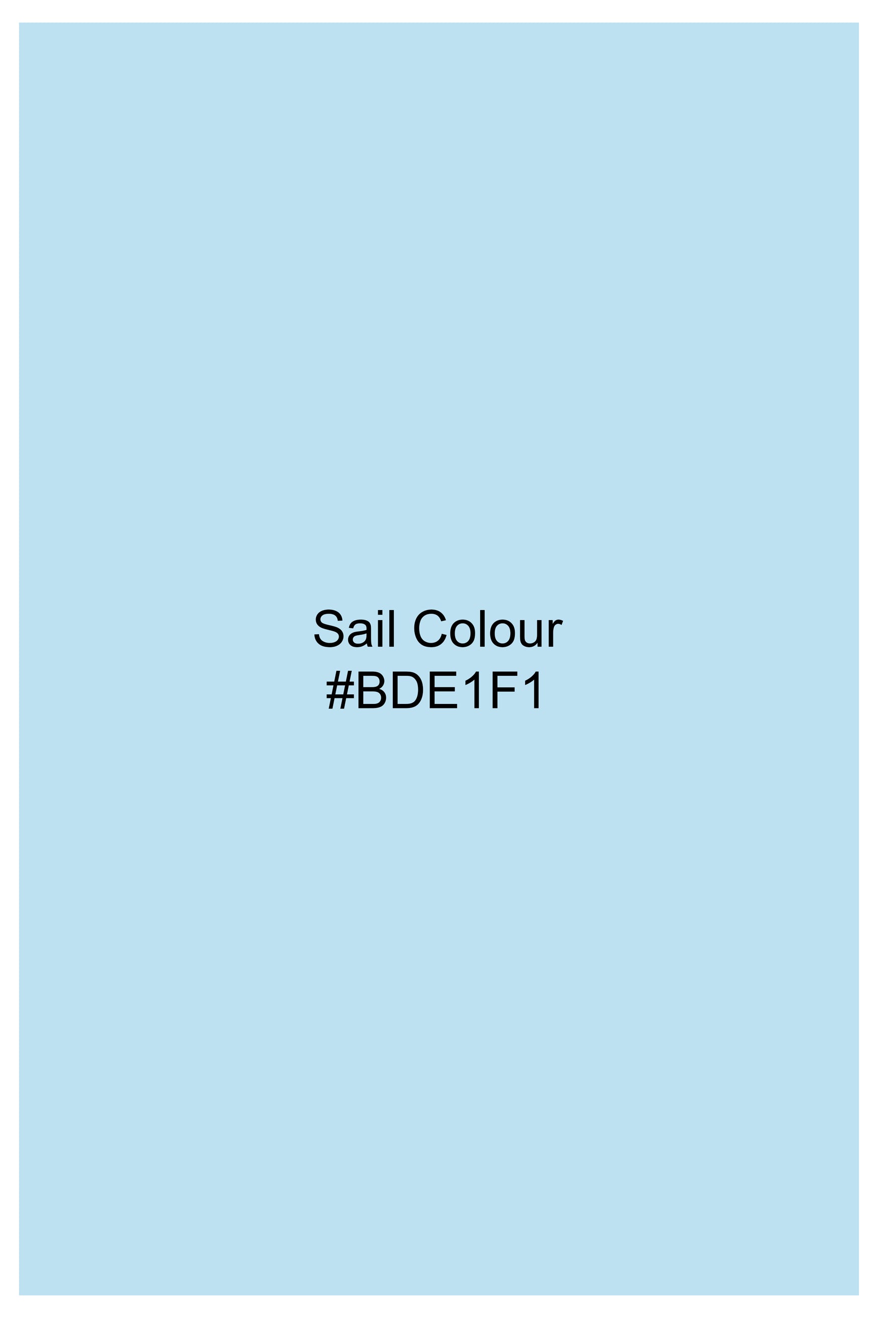 Sail Blue Subtle Sheen Super Soft Premium Cotton Pajama F-7917