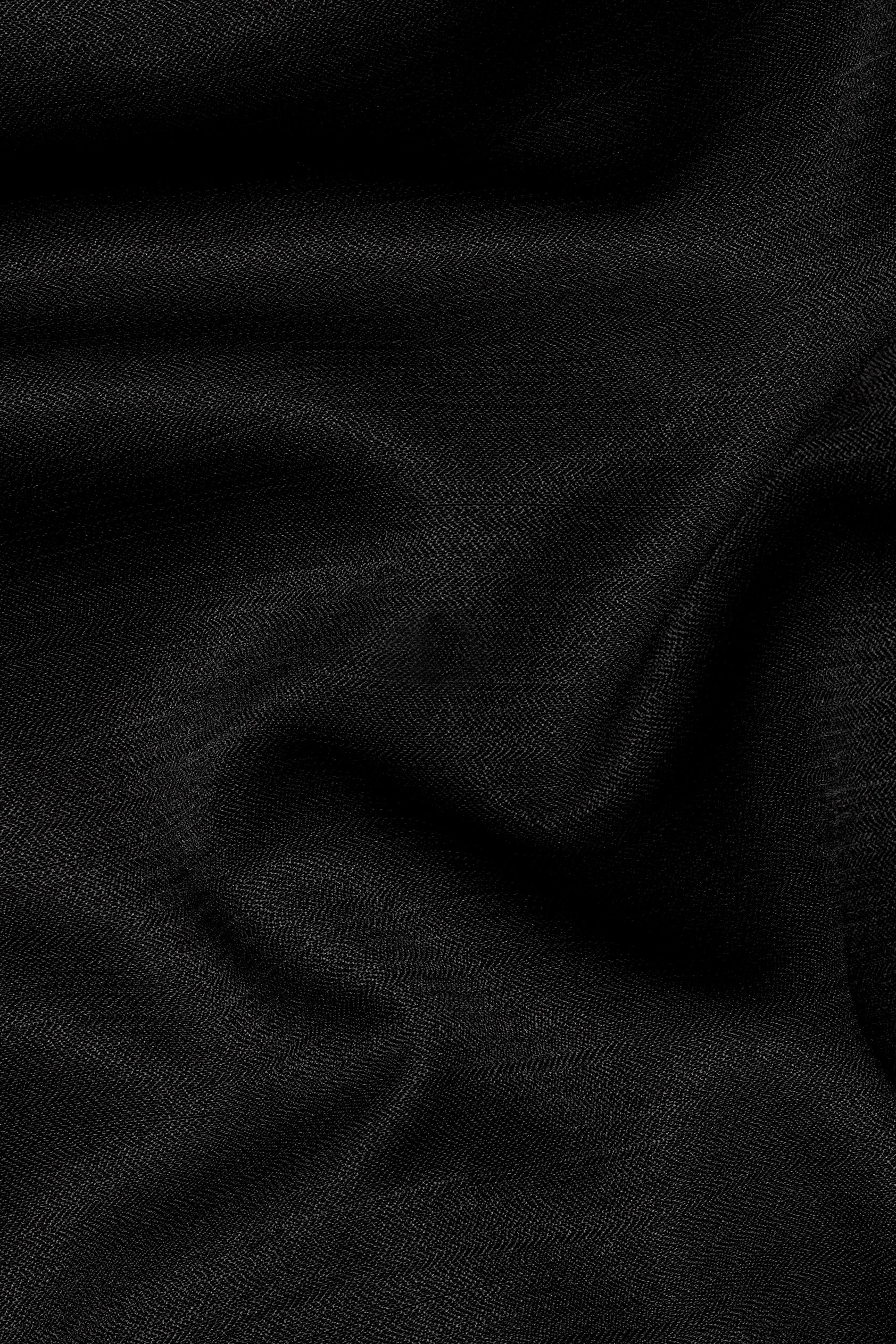 Jade Black Viscose Textured Pajama F-9067