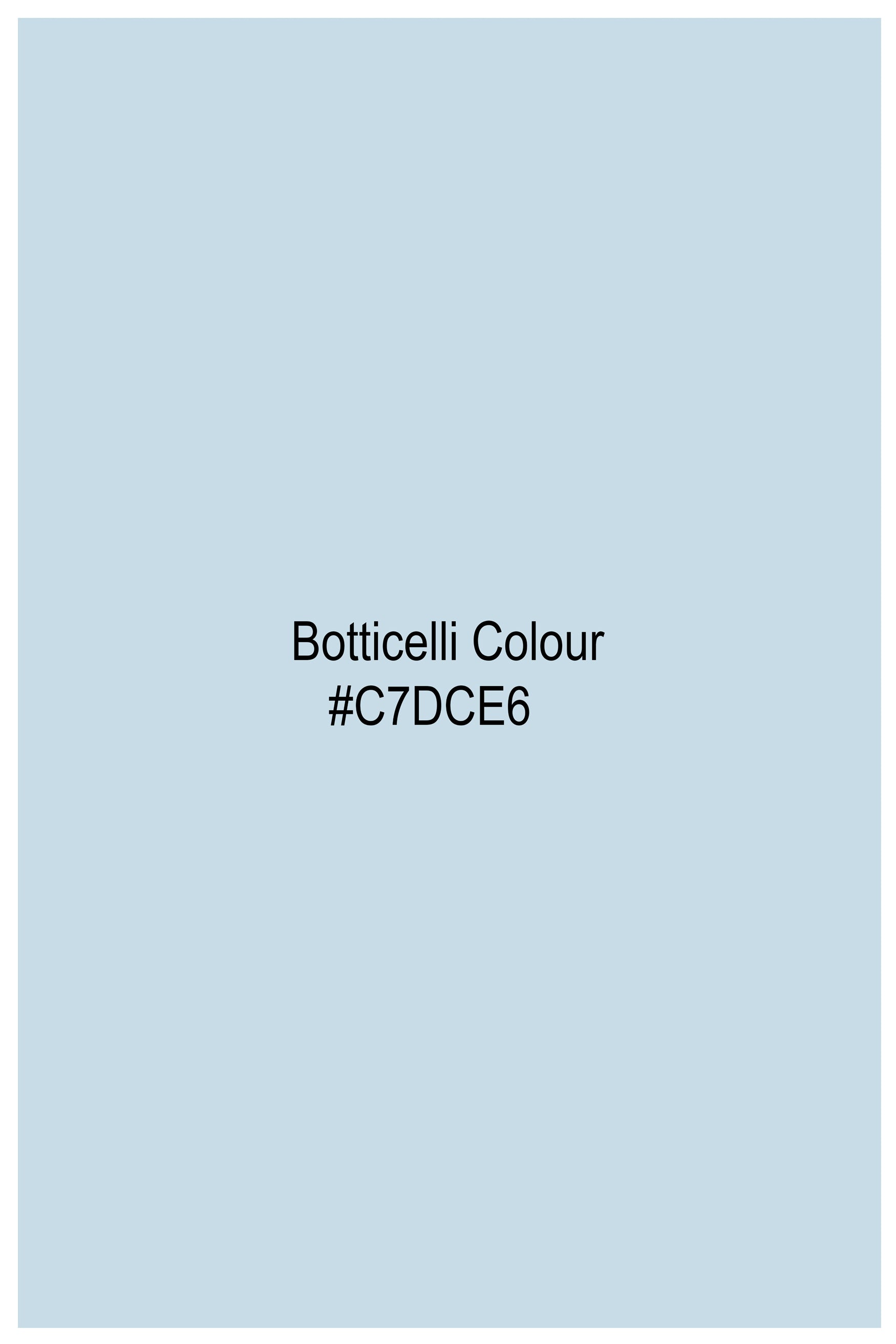 Botticelli Blue Subtle Sheen Super Soft Premium Cotton Pathani