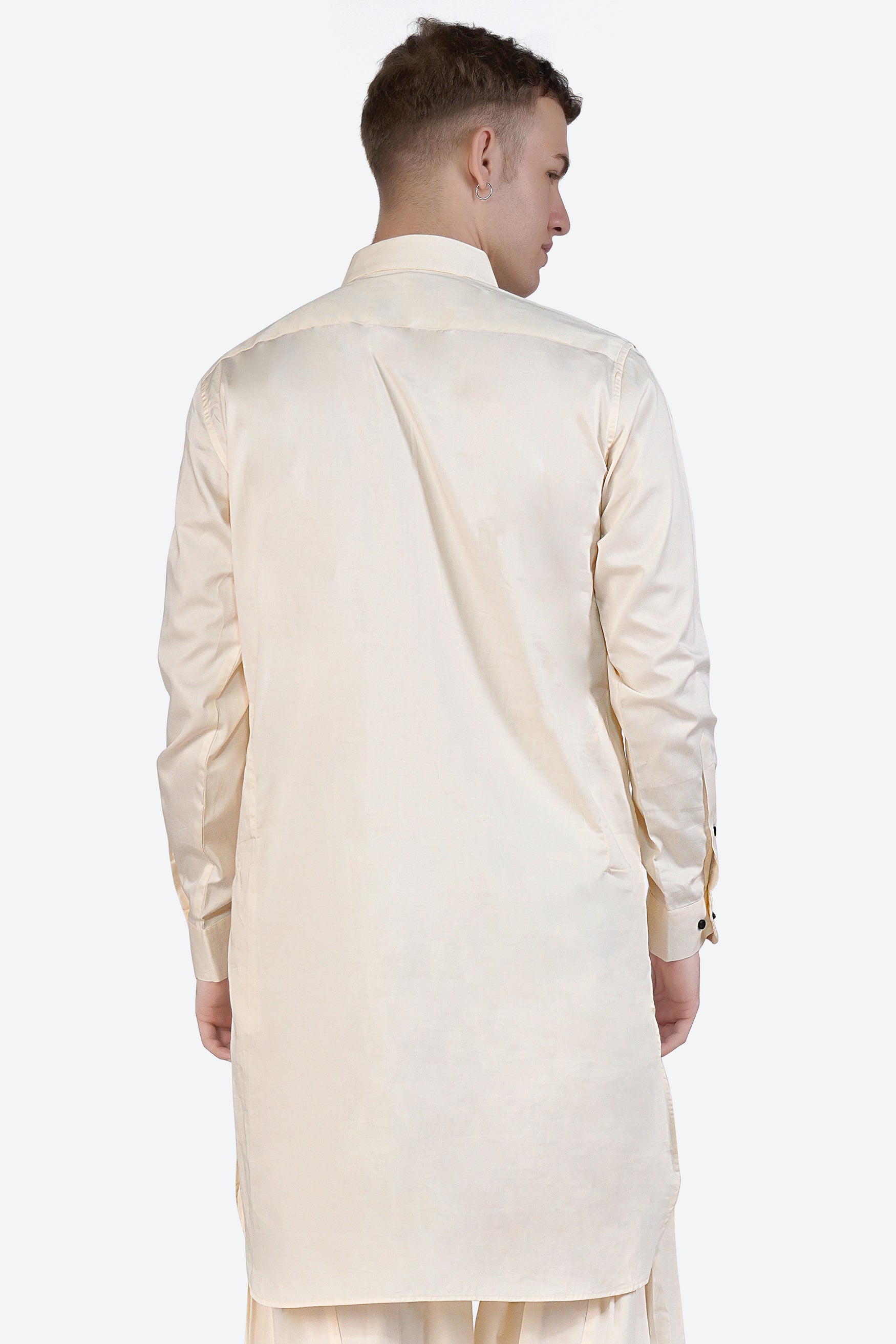 Fantasy Cream Subtle Sheen Super Soft Premium Cotton Pathani