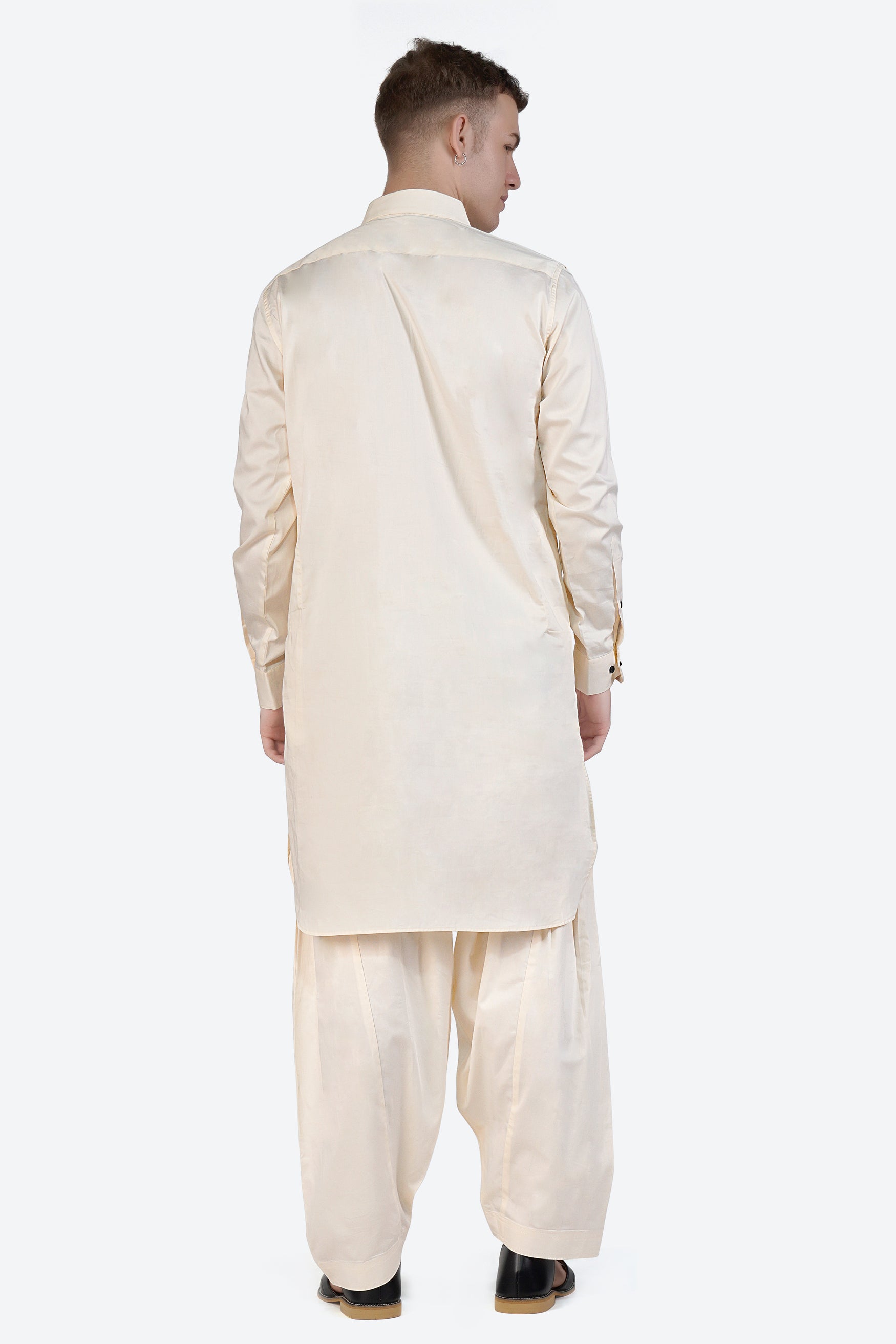 Fantasy Cream Subtle Sheen Super Soft Premium Cotton Pathani