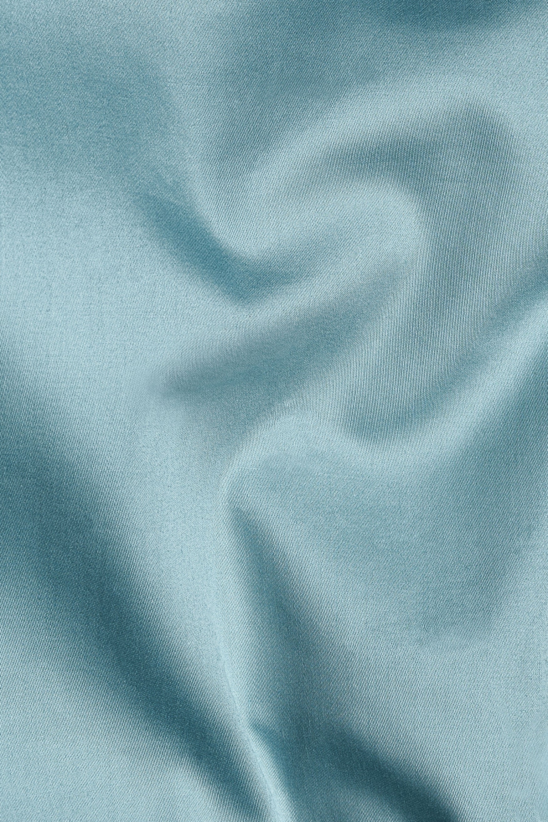 Glacier Blue Subtle Sheen Super Soft Premium Cotton Pathani