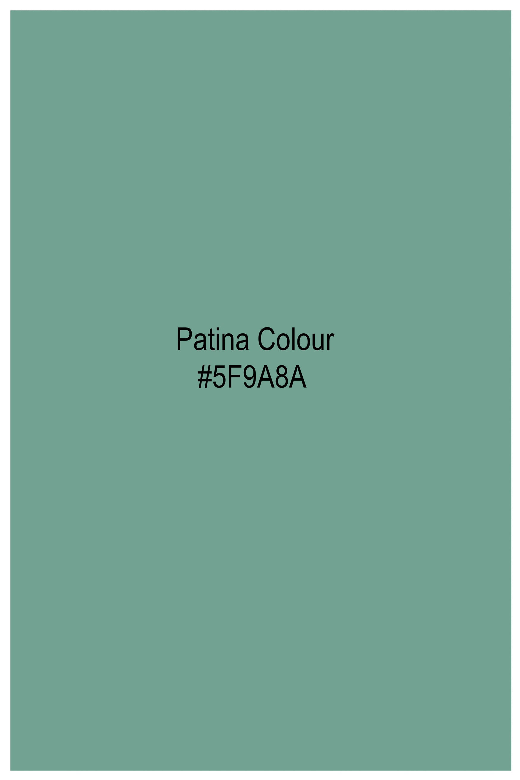 Patina Green Subtle Sheen Super Soft Premium Cotton Pathani