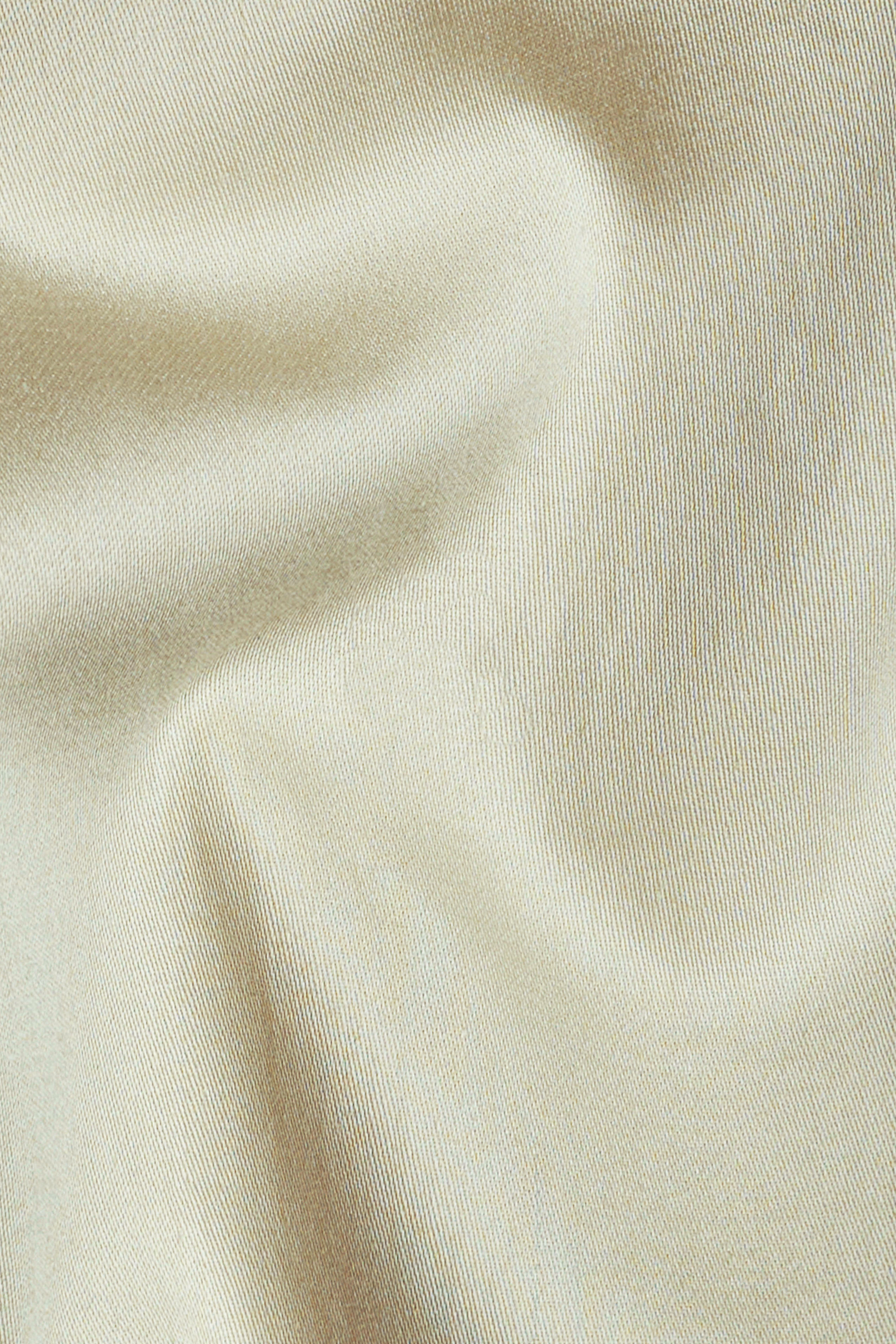 Thistle Cream Subtle Sheen Super Soft Premium Cotton Pathani Set