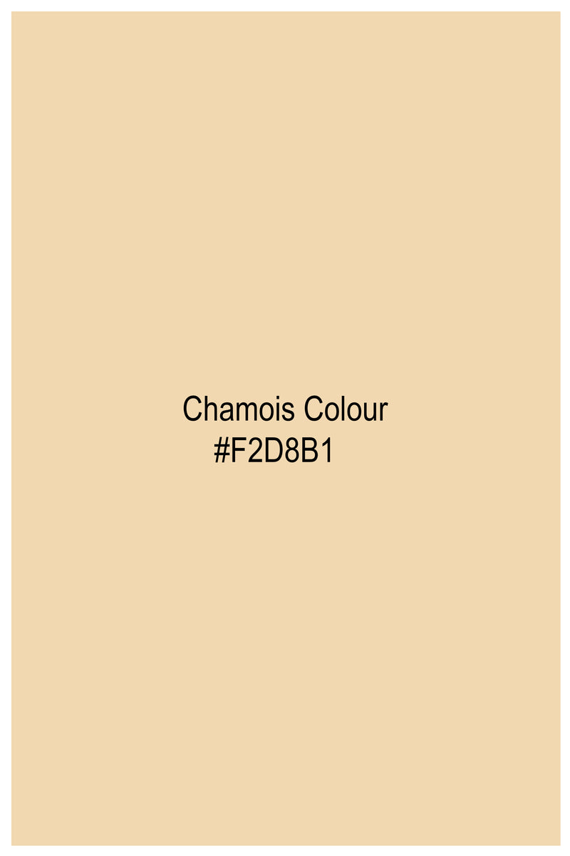 Chamois Beige Subtle Sheen Super Soft Premium Cotton Pathani Set