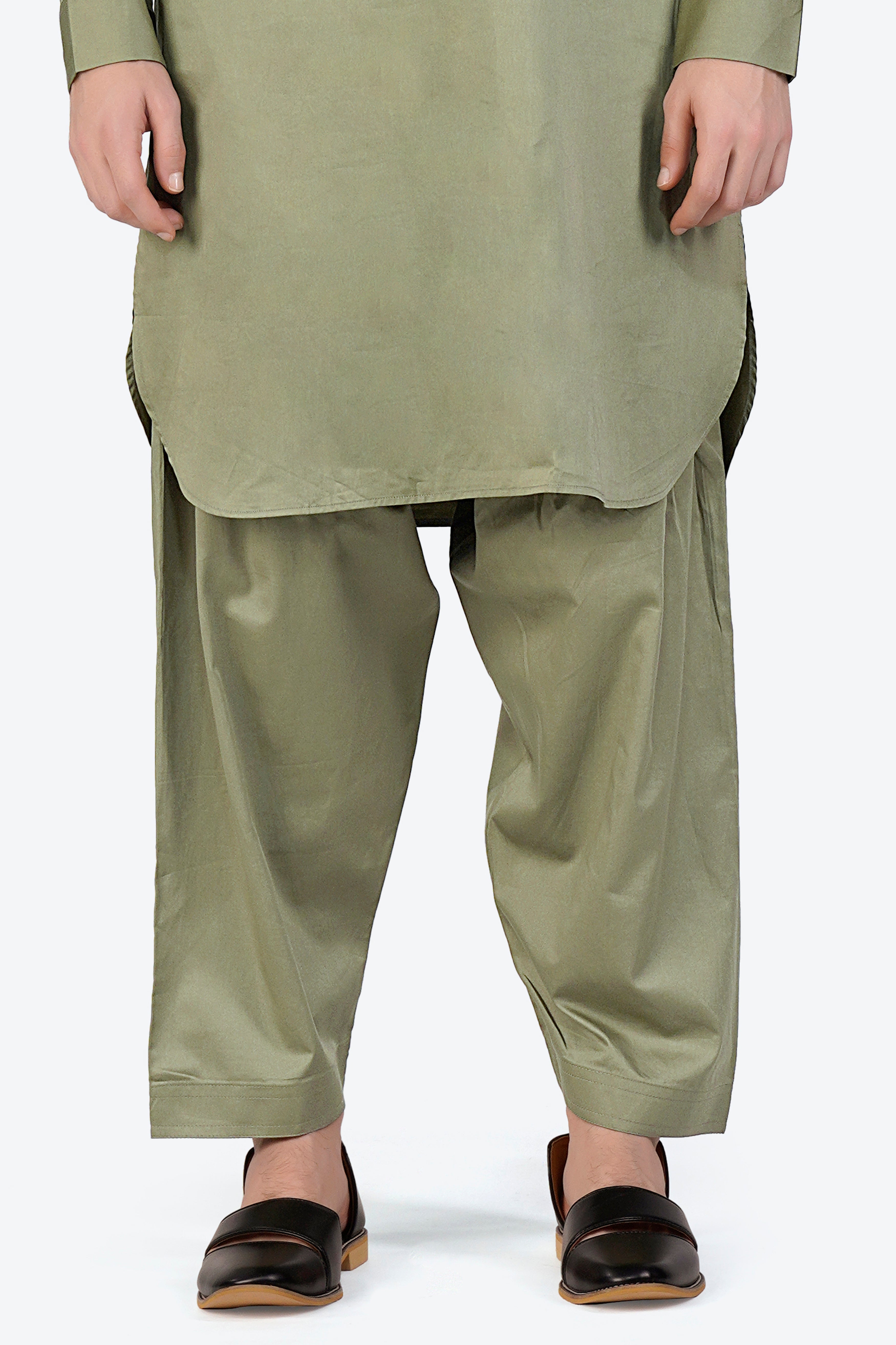 Eagle green Dhoti F-6344