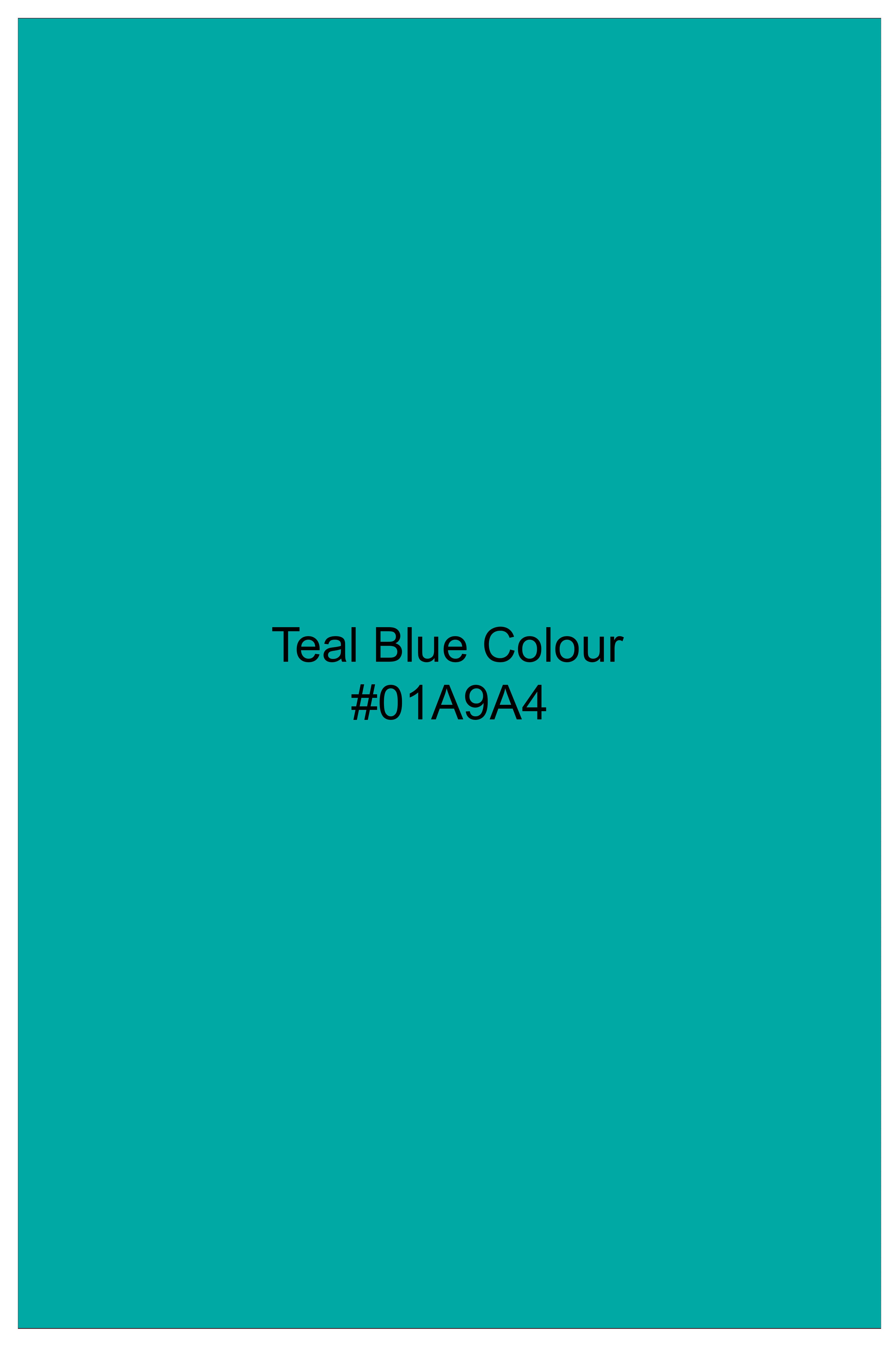 Teal Blue Dhoti F-6356