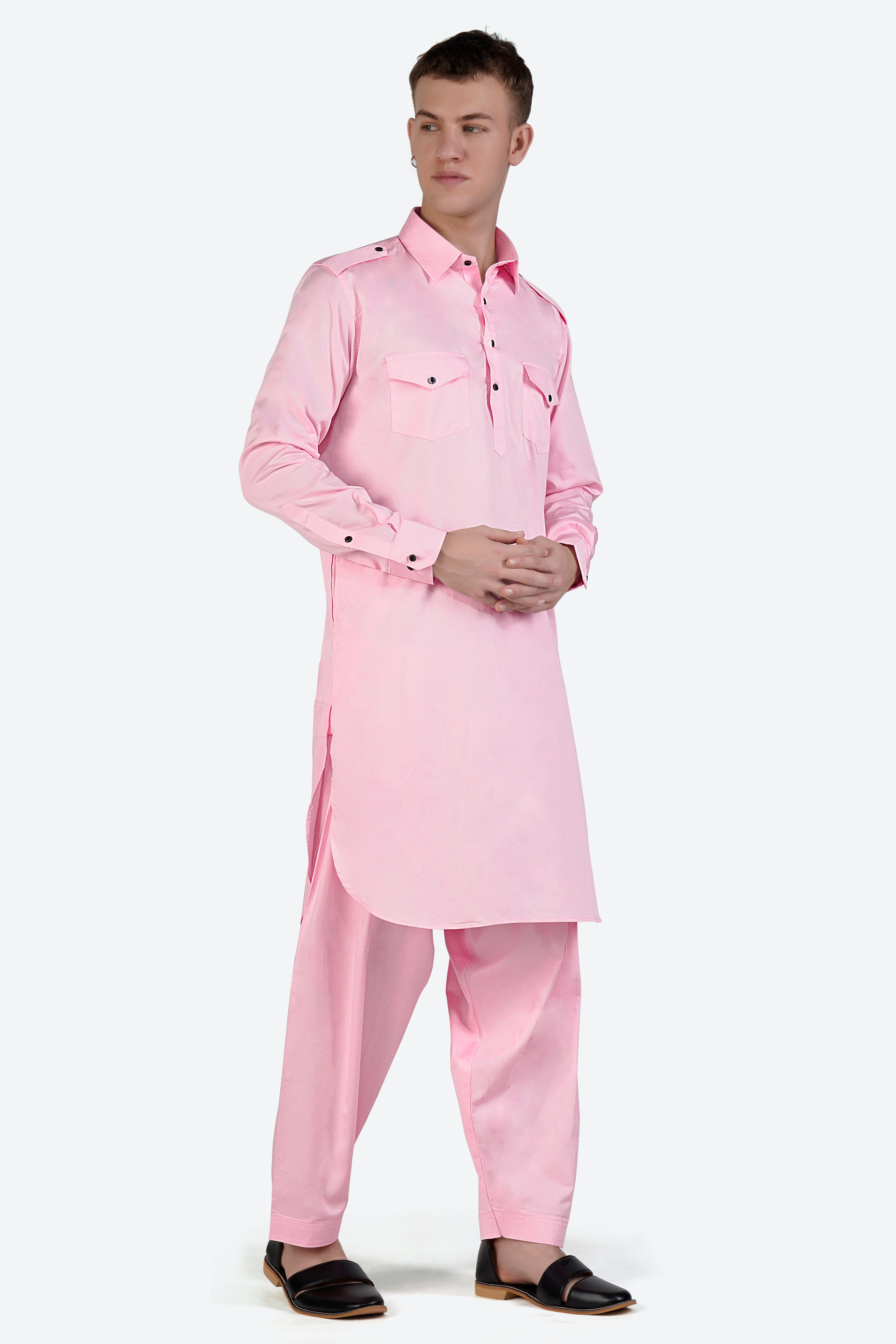 Pastel Pink Dhoti F-6324
