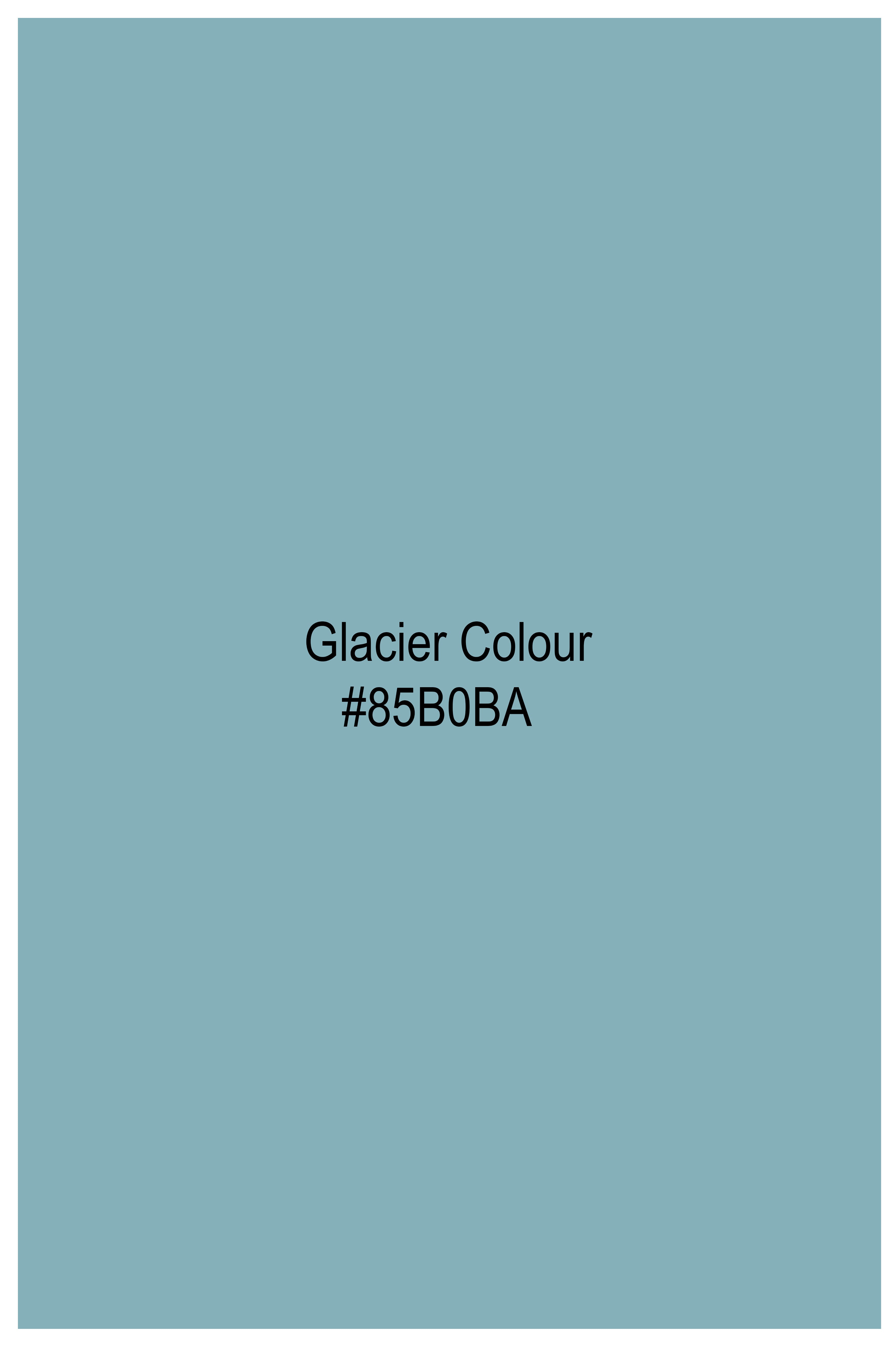 Glacier Blue Subtle Sheen Super Soft Premium Cotton Pathani Set