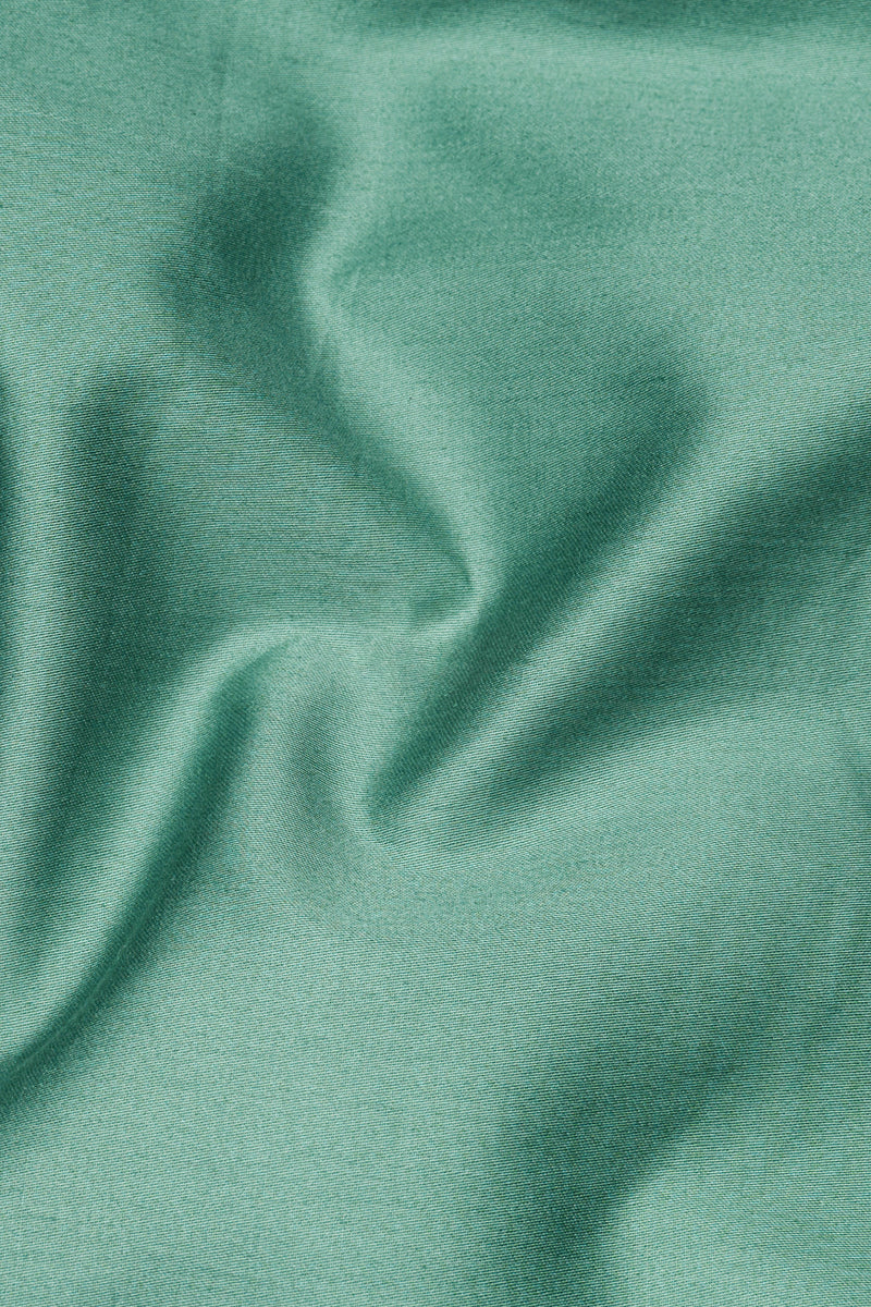Patina Green Subtle Sheen Super Soft Premium Cotton Pathani Set